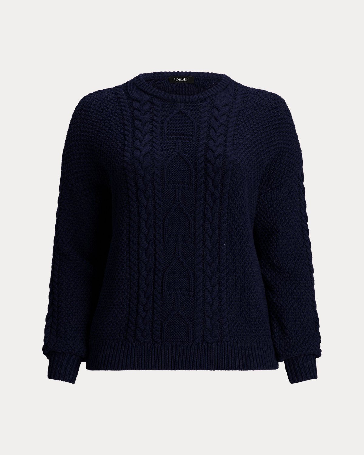 Ralph Lauren CableKnit Cotton Crewneck Sweater