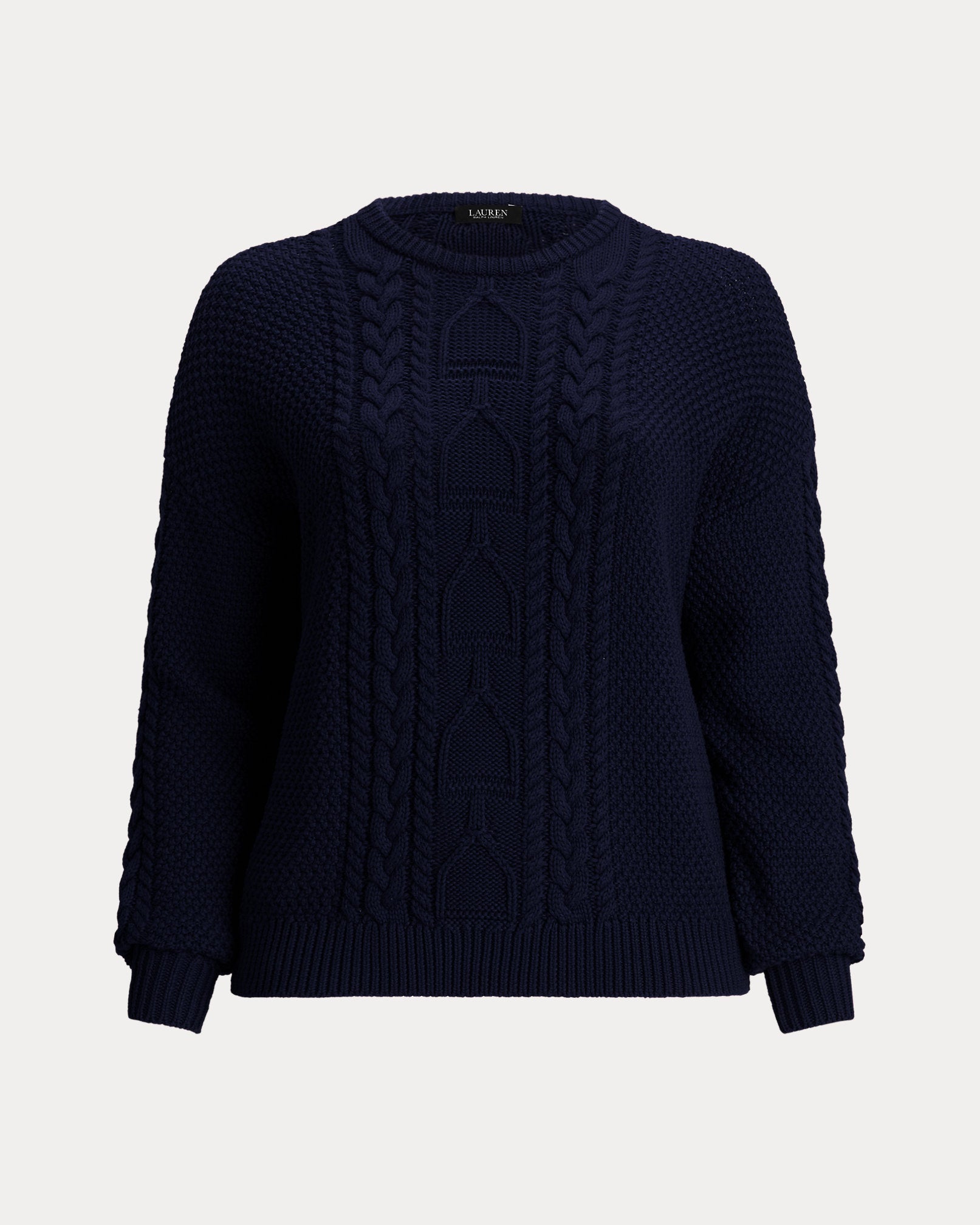 Ralph Lauren CableKnit Cotton Crewneck Sweater