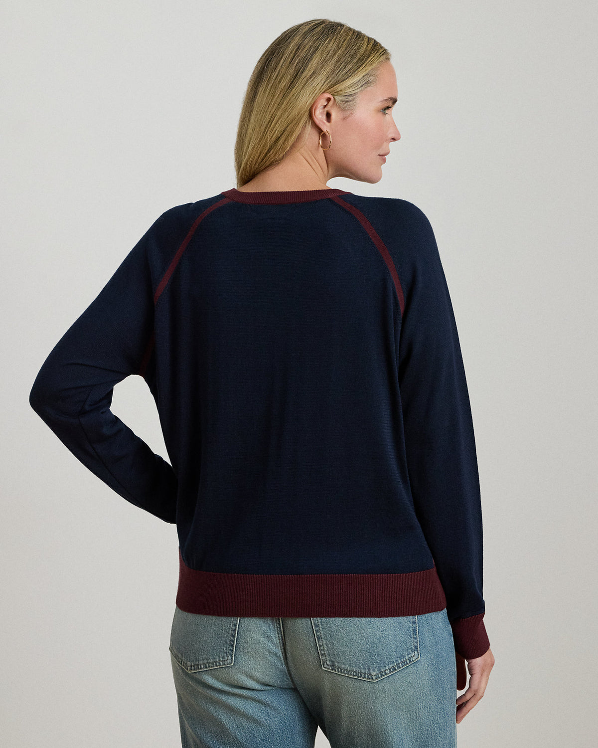 Ralph Lauren EquestrianPrint CottonBlend Sweater