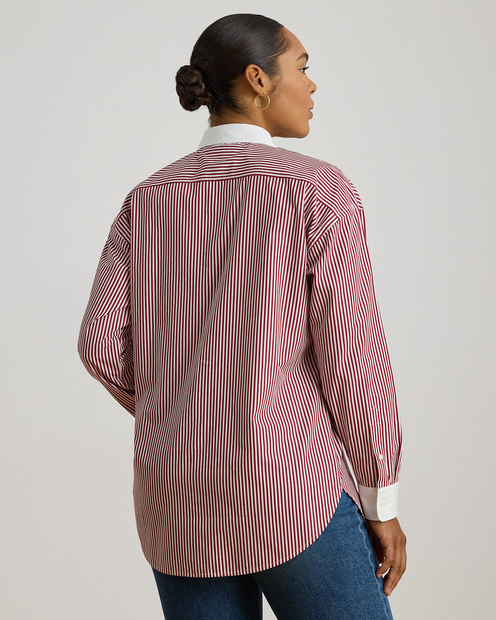 Ralph Lauren Striped Cotton Broadcloth Shirt