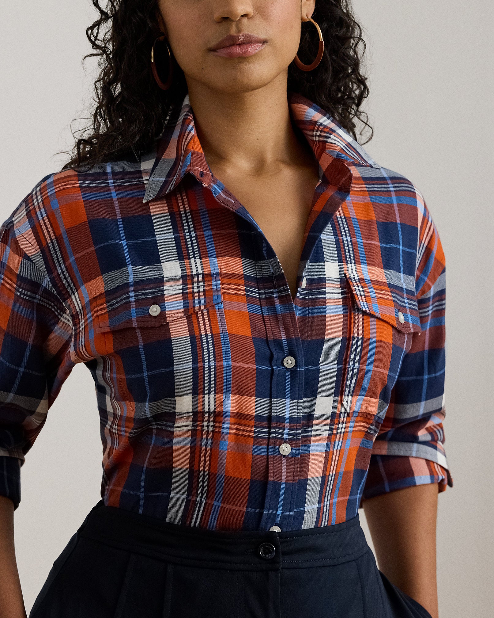 Ralph Lauren Plaid Cotton Twill Shirt