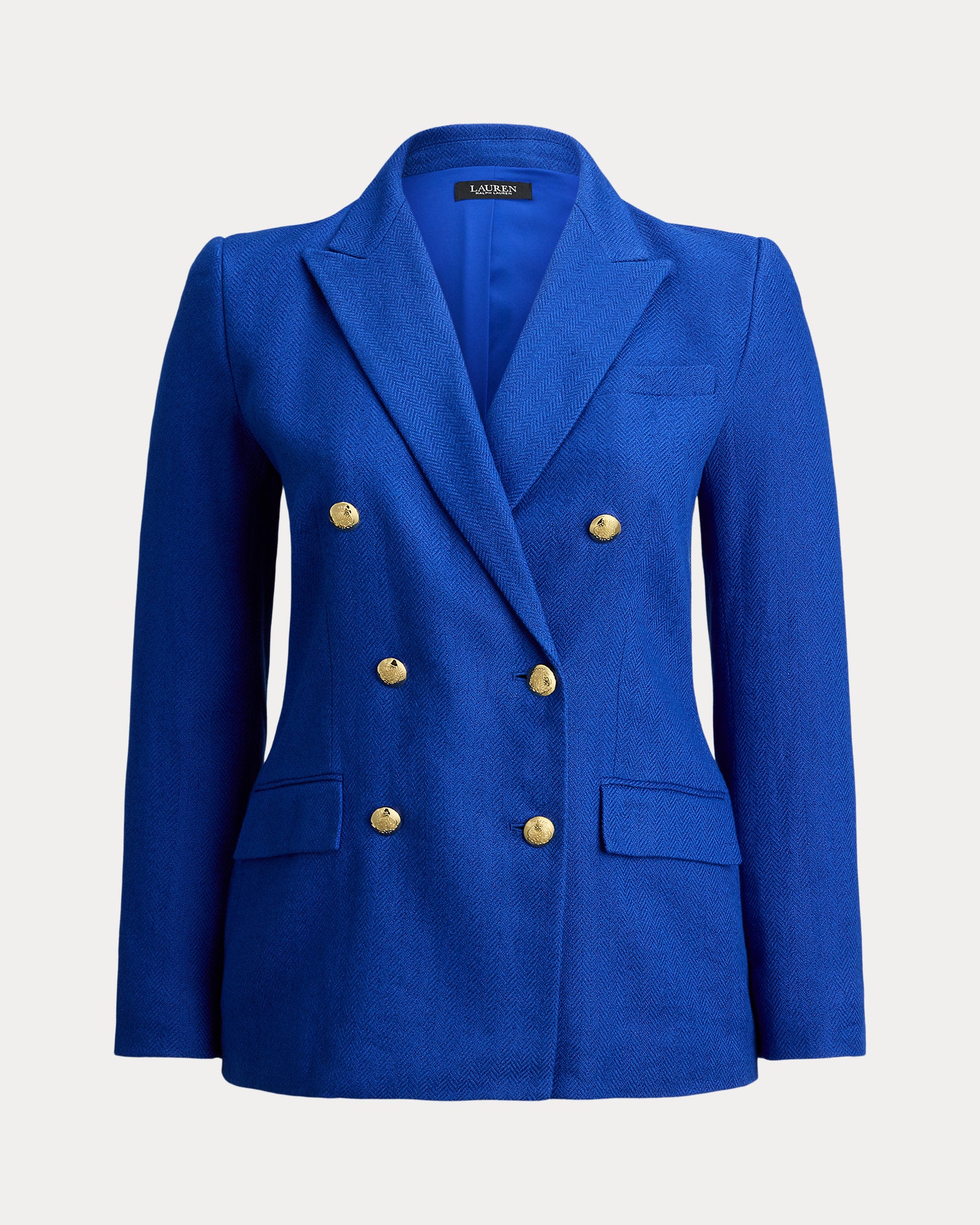 Ralph Lauren DoubleBreasted LinenCotton Blazer