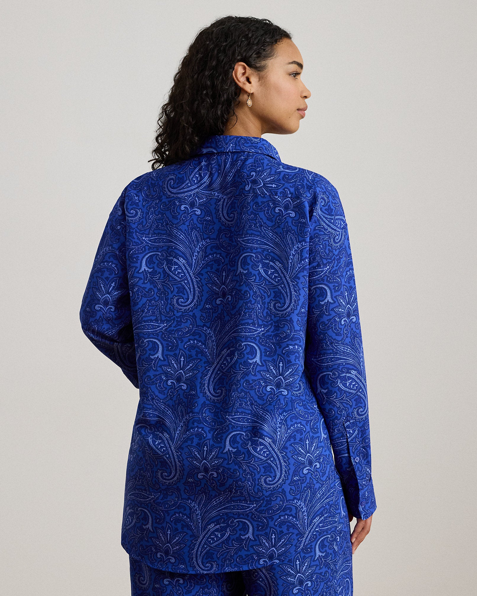 Ralph Lauren Relaxed Fit Paisley Crepe Shirt