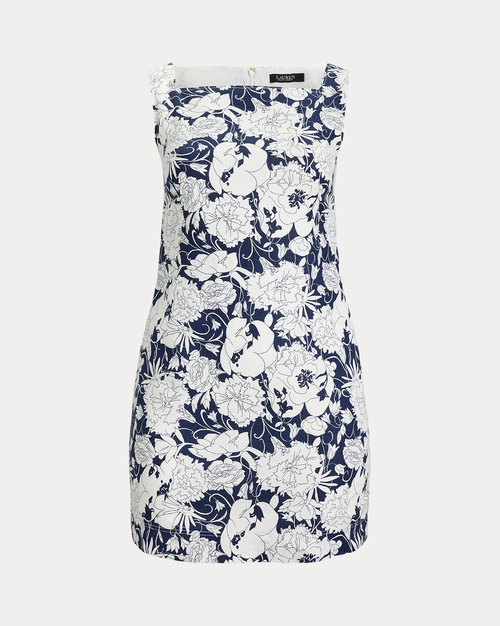 Ralph Lauren Floral Linen Sleeveless Dress