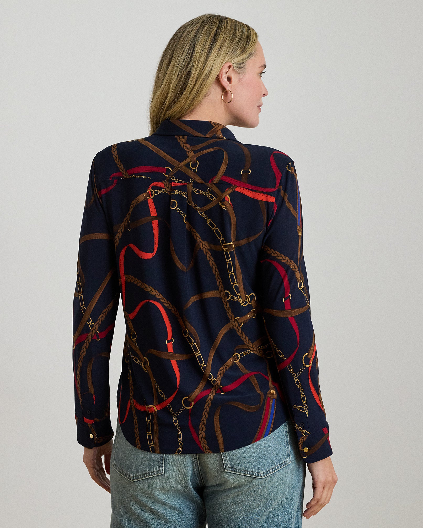 Ralph Lauren Slim Fit BeltingPrint Jersey Shirt