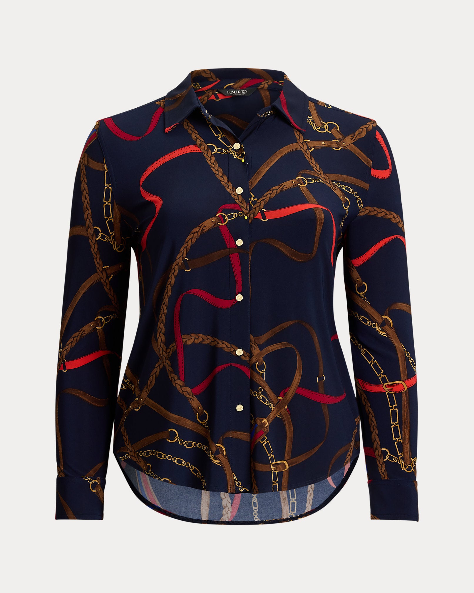 Ralph Lauren Slim Fit BeltingPrint Jersey Shirt
