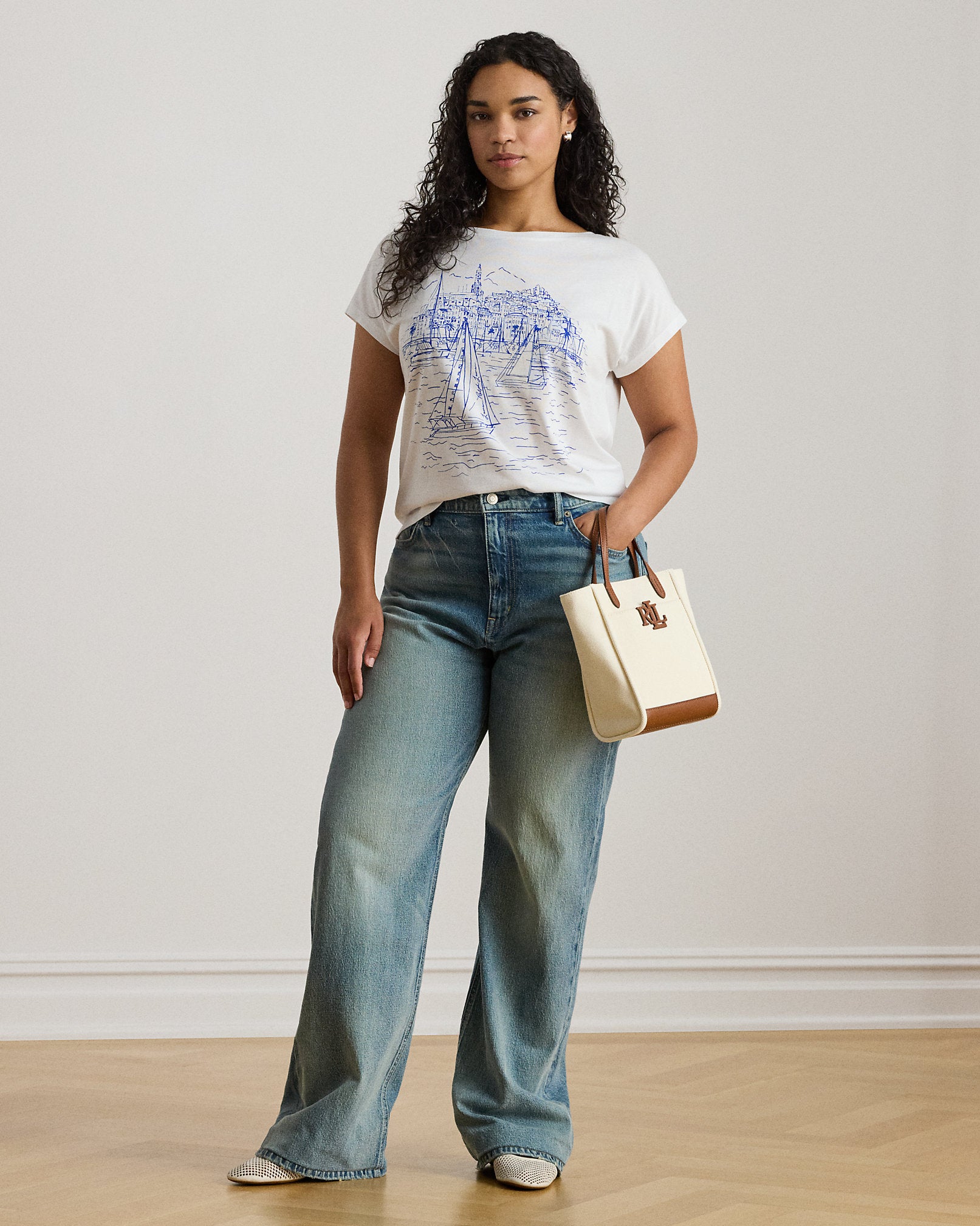 Ralph Lauren Graphic CottonModal Jersey Tee