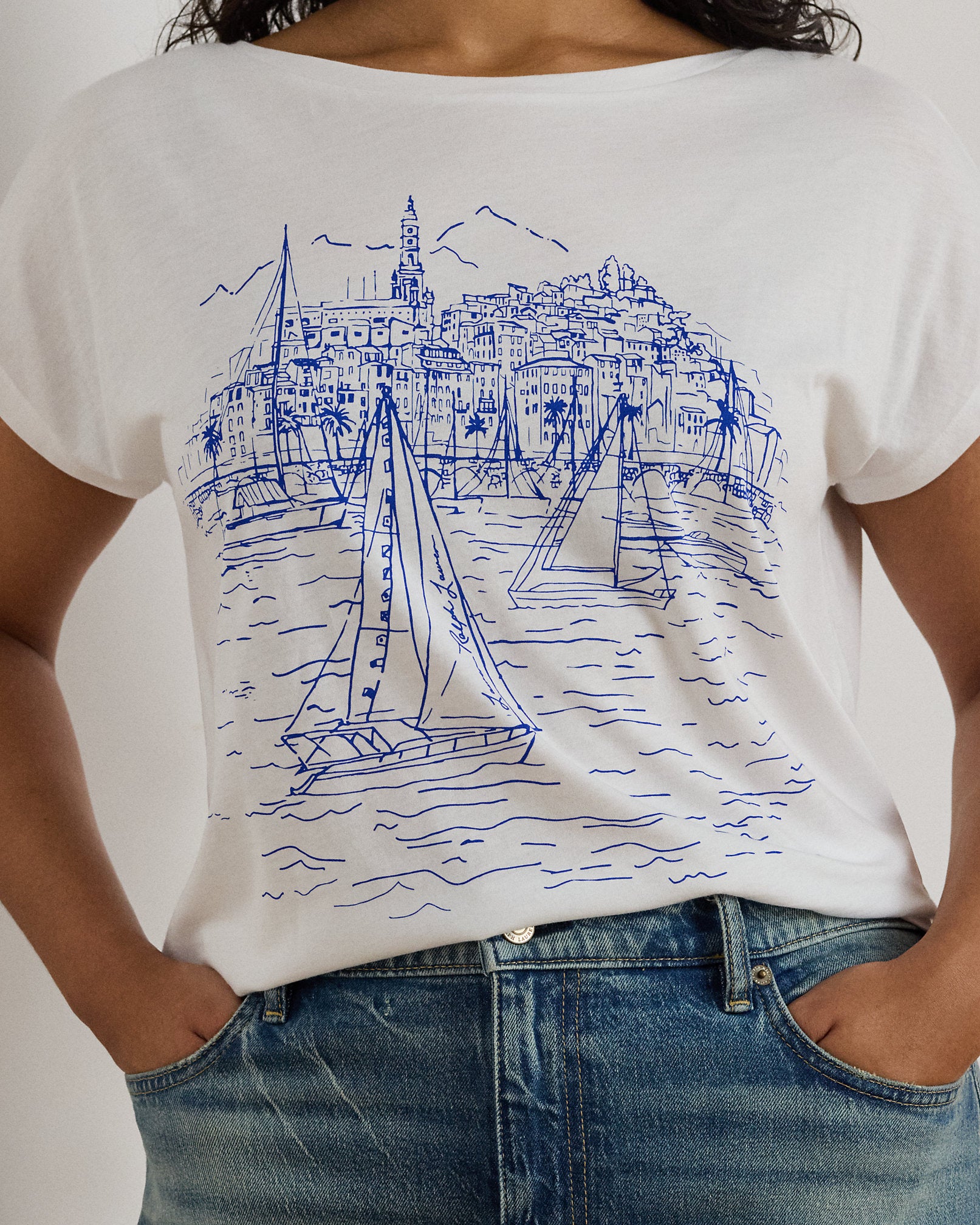 Ralph Lauren Graphic CottonModal Jersey Tee