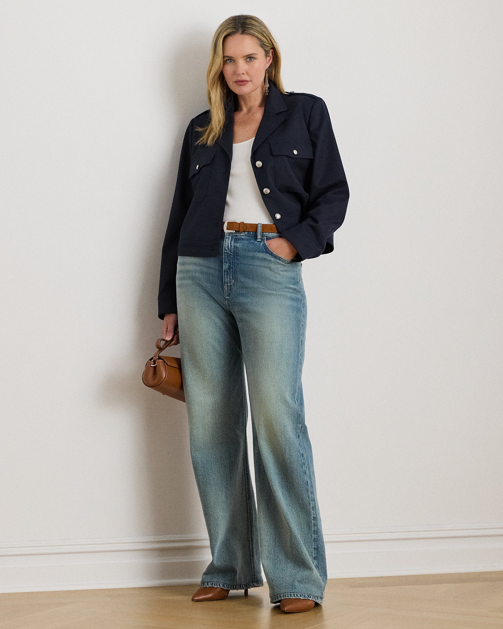 Ralph Lauren Cropped WoolBlend Twill Jacket