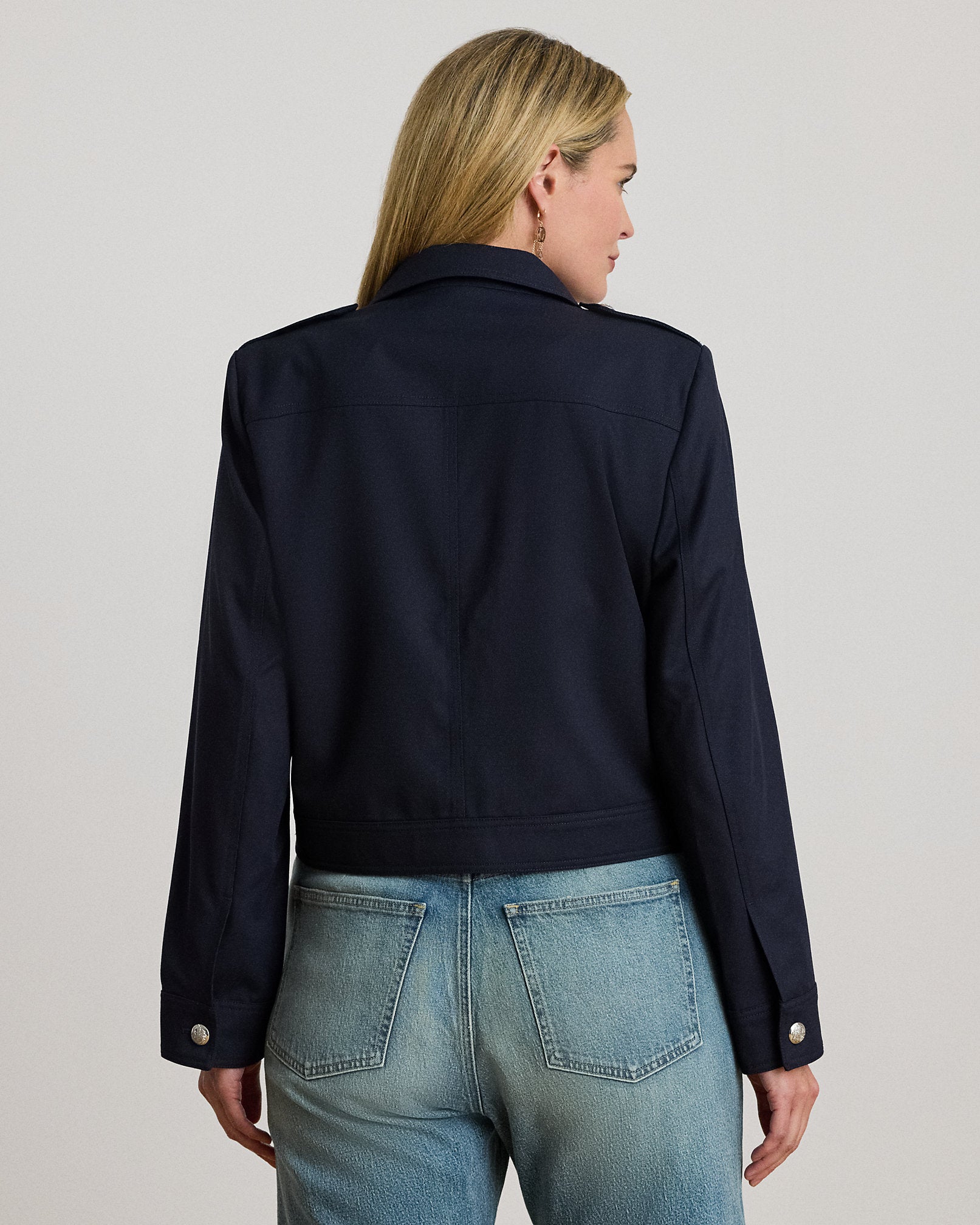 Ralph Lauren Cropped WoolBlend Twill Jacket