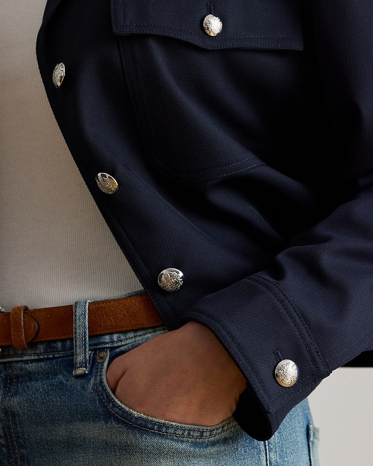 Ralph Lauren Cropped WoolBlend Twill Jacket