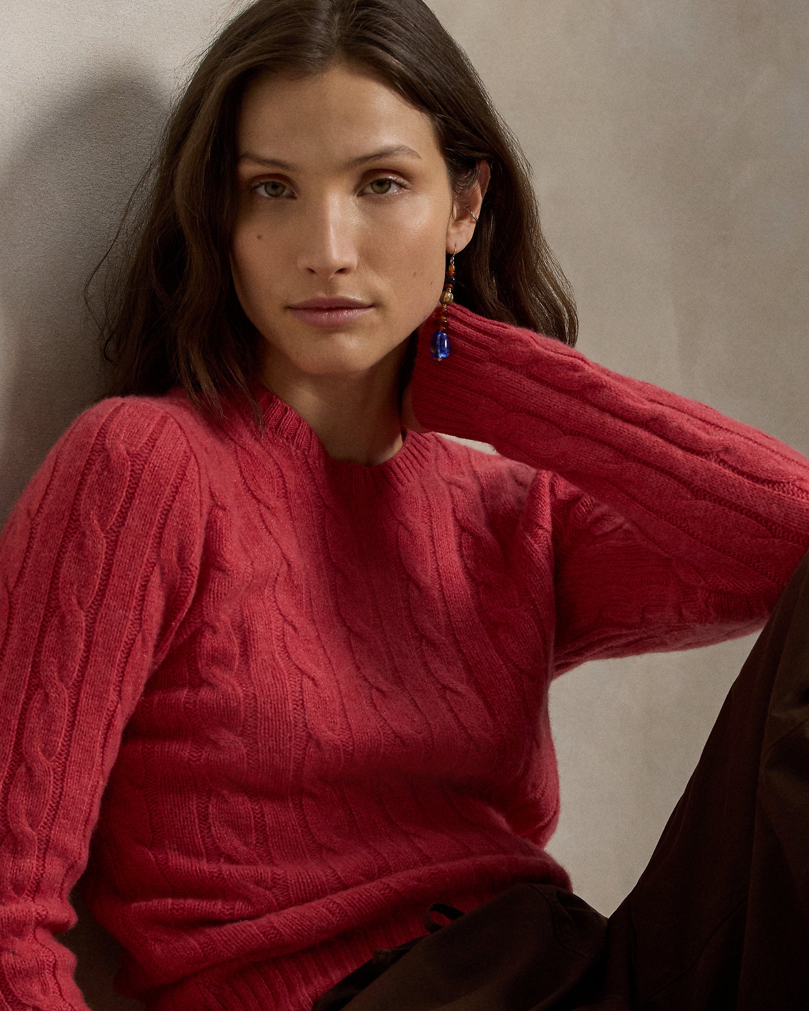Ralph Lauren CableKnit Cashmere Sweater