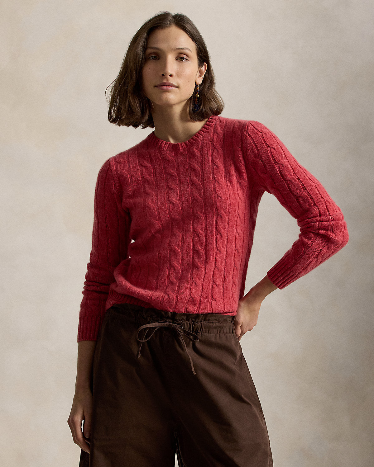 Ralph Lauren CableKnit Cashmere Sweater