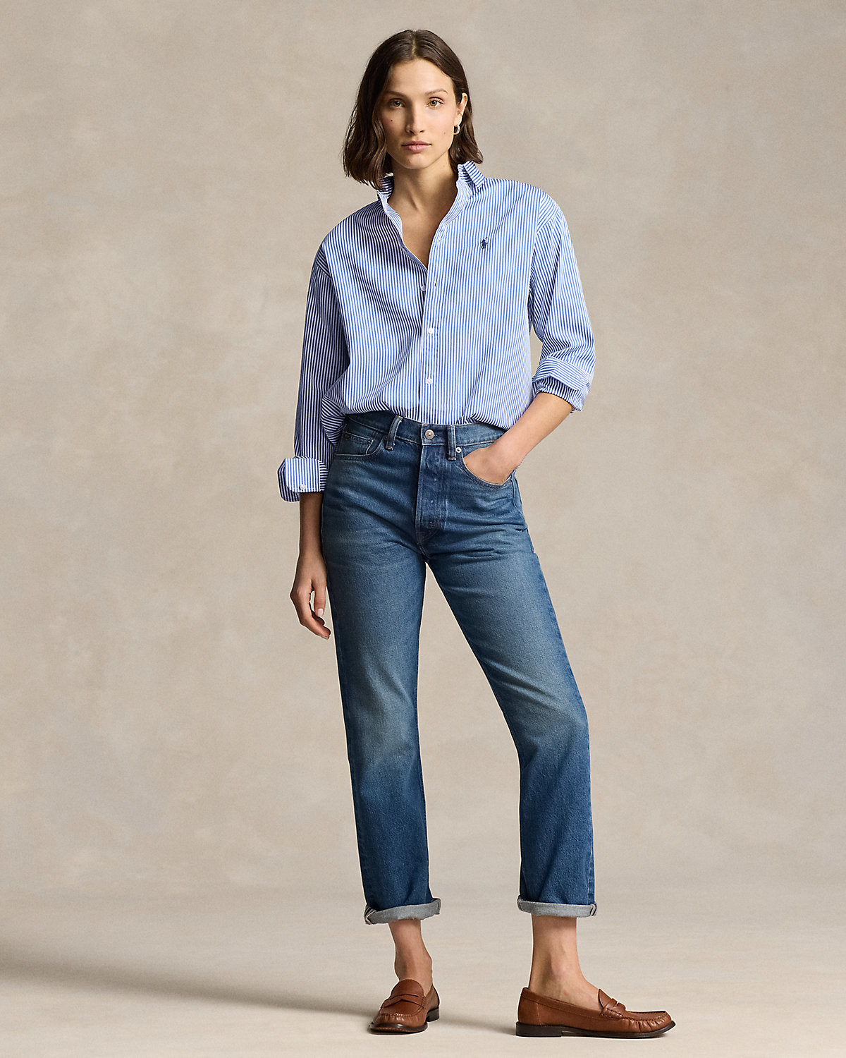 Ralph Lauren Relaxed Fit Striped Cotton Shirt