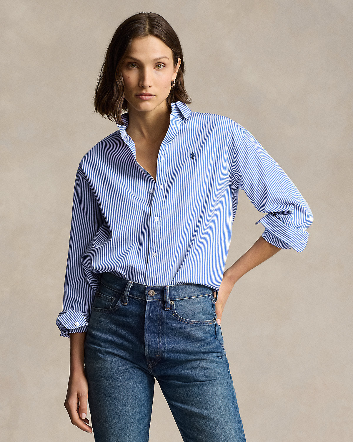 Ralph Lauren Relaxed Fit Striped Cotton Shirt