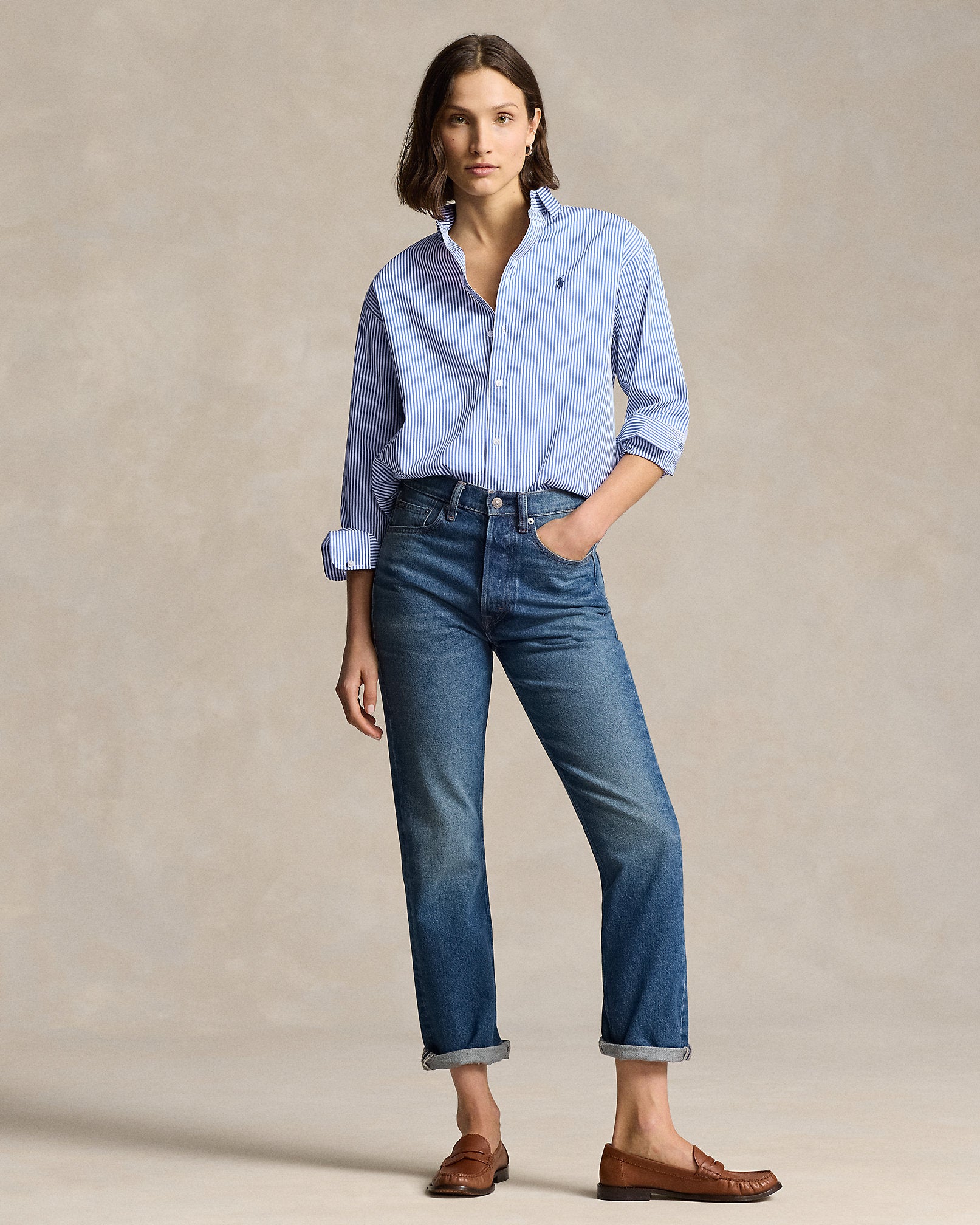 Ralph Lauren Relaxed Fit Striped Cotton Shirt