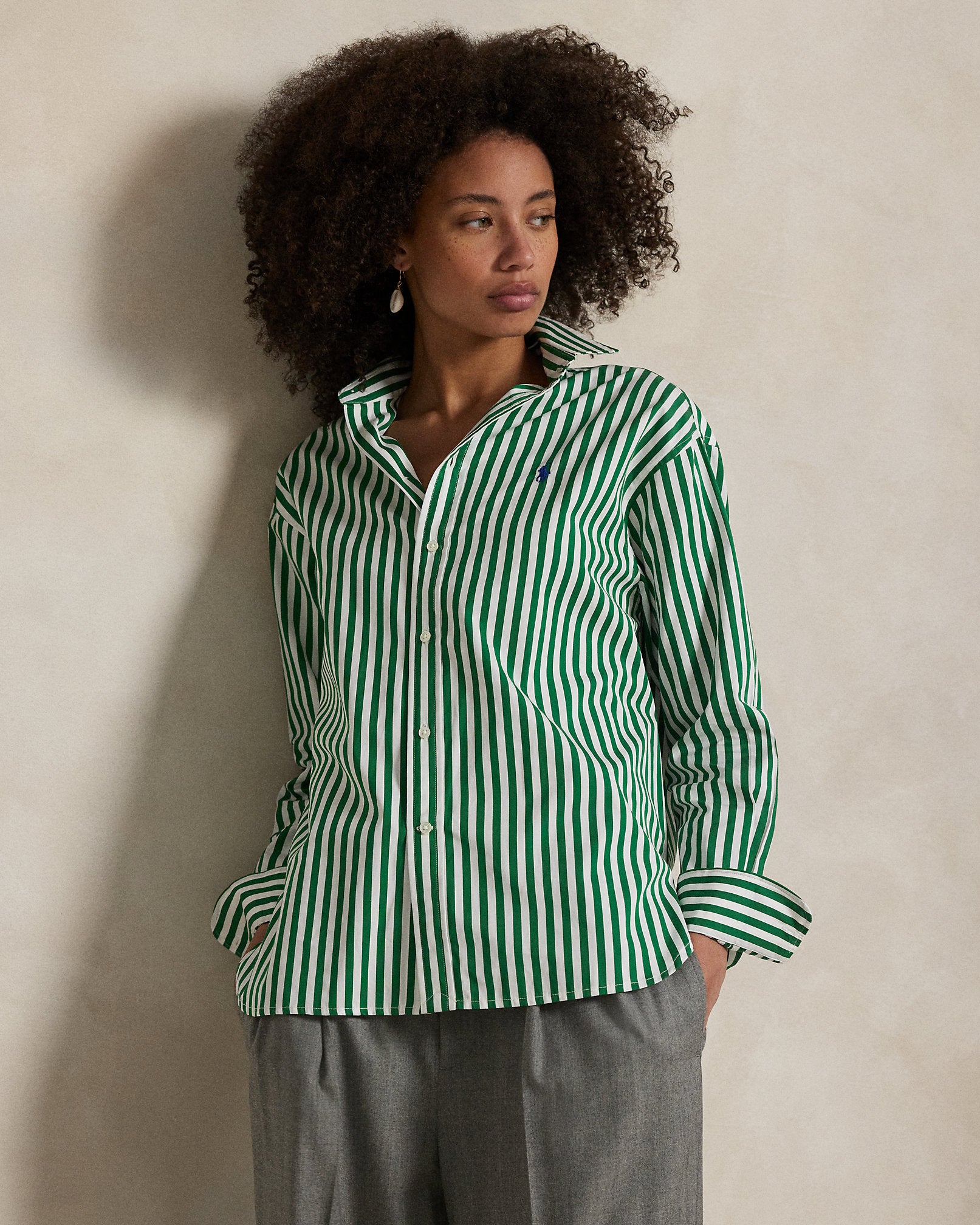 Ralph Lauren Relaxed Fit Striped Cotton Shirt