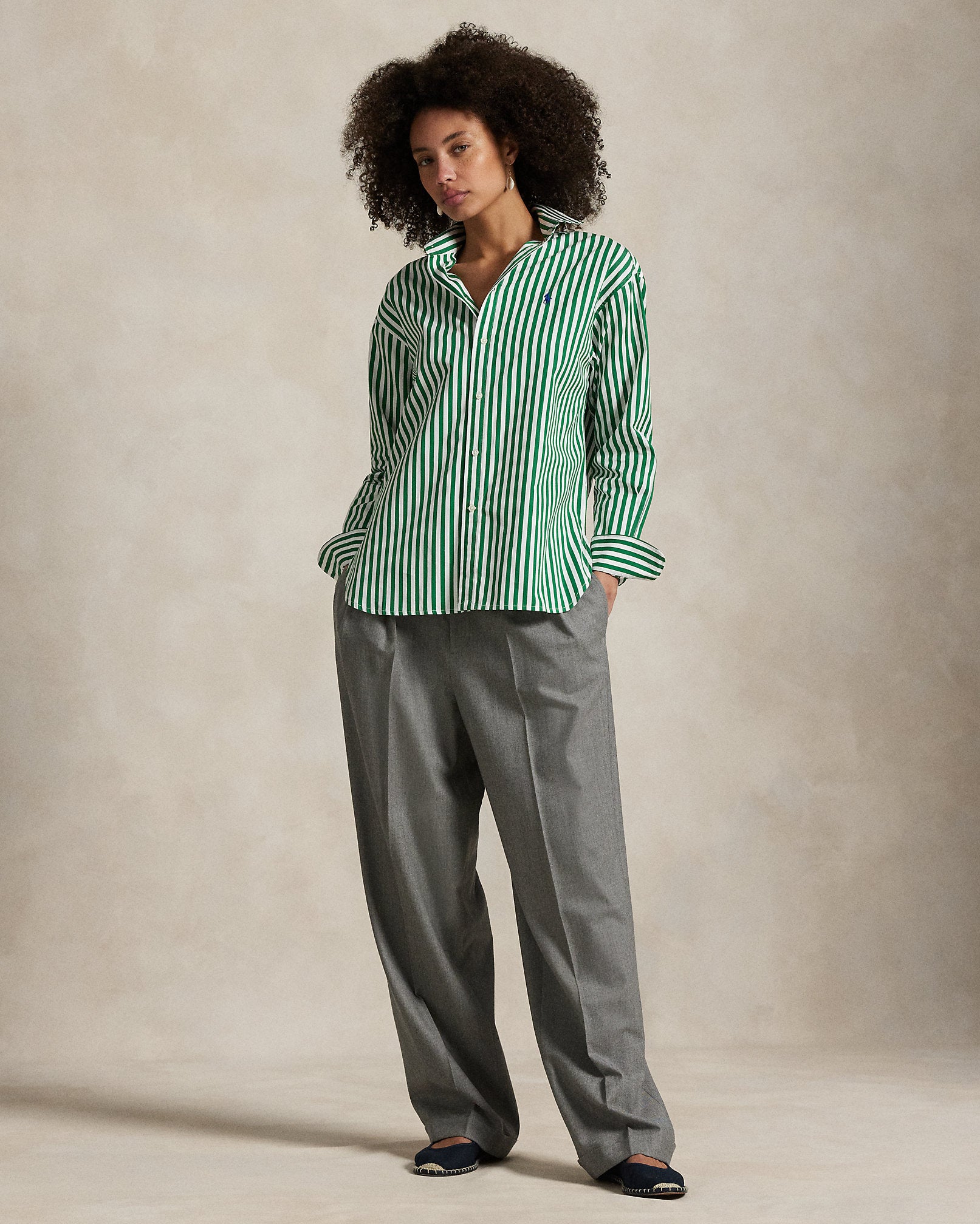 Ralph Lauren Relaxed Fit Striped Cotton Shirt