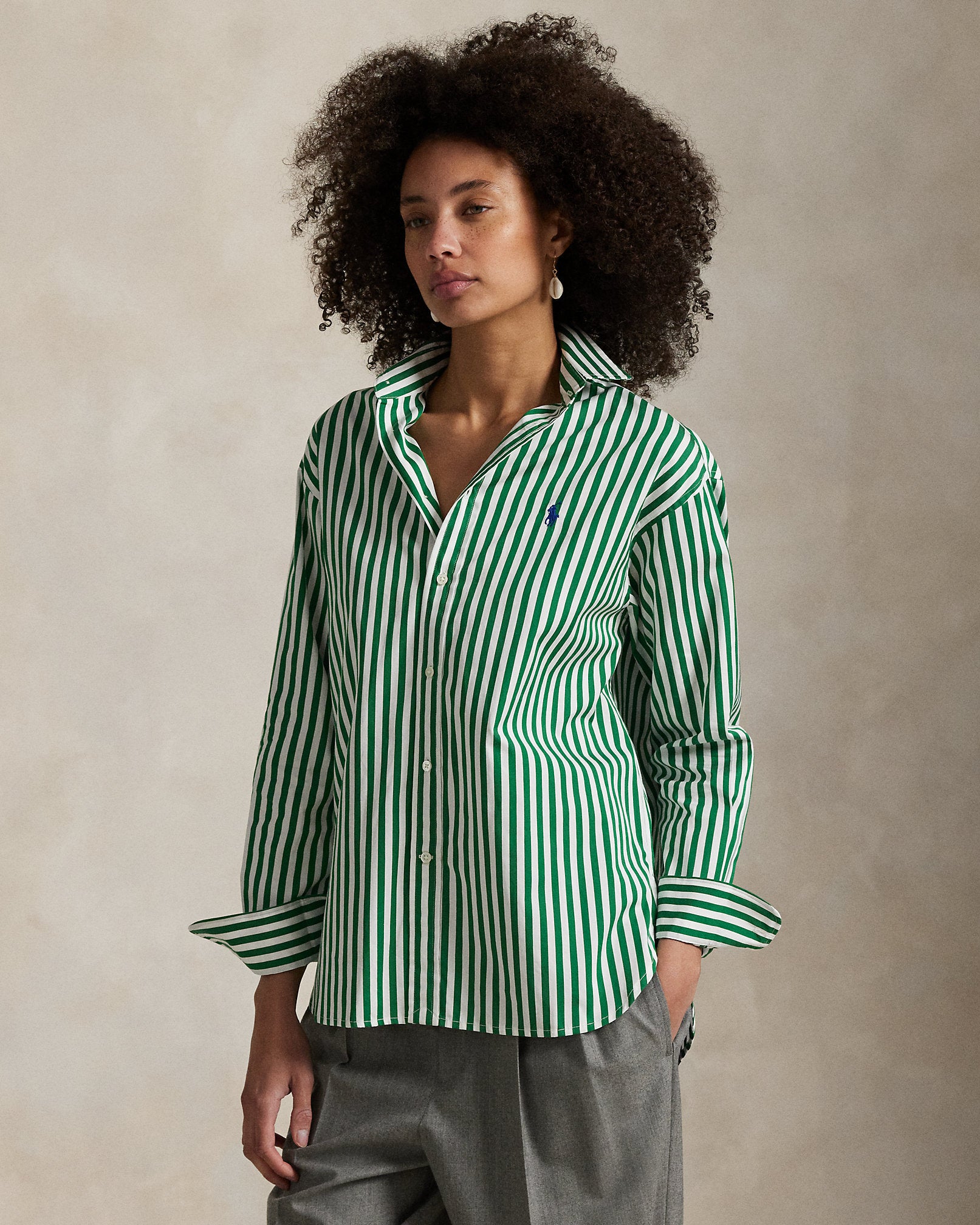 Ralph Lauren Relaxed Fit Striped Cotton Shirt