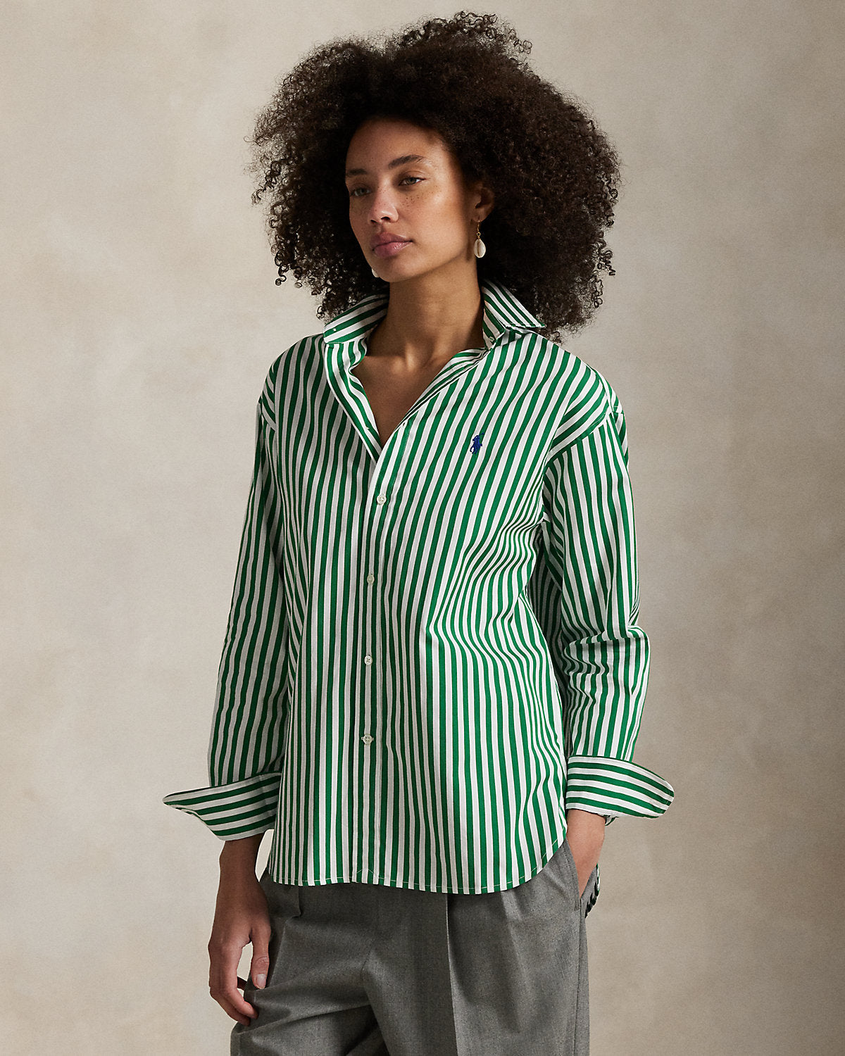 Ralph Lauren Relaxed Fit Striped Cotton Shirt