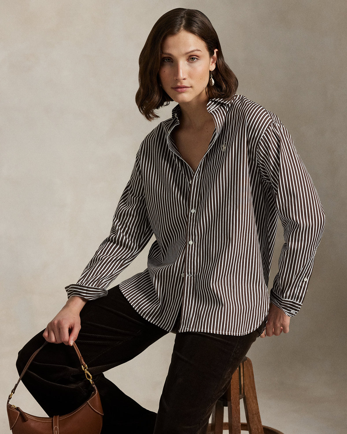 Ralph Lauren Relaxed Fit Striped Cotton Shirt