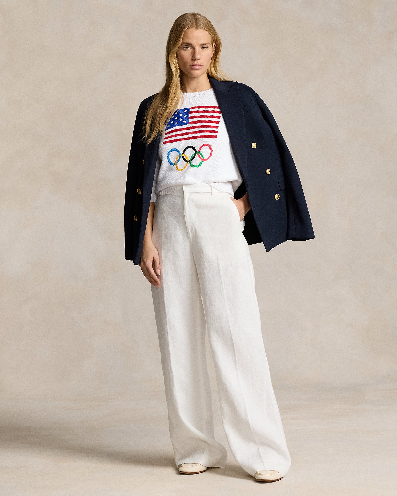 Ralph Lauren Team USA Graphic Cotton Sweater
