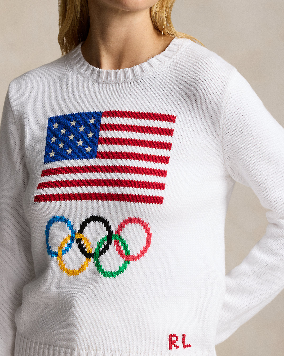 Ralph Lauren Team USA Graphic Cotton Sweater