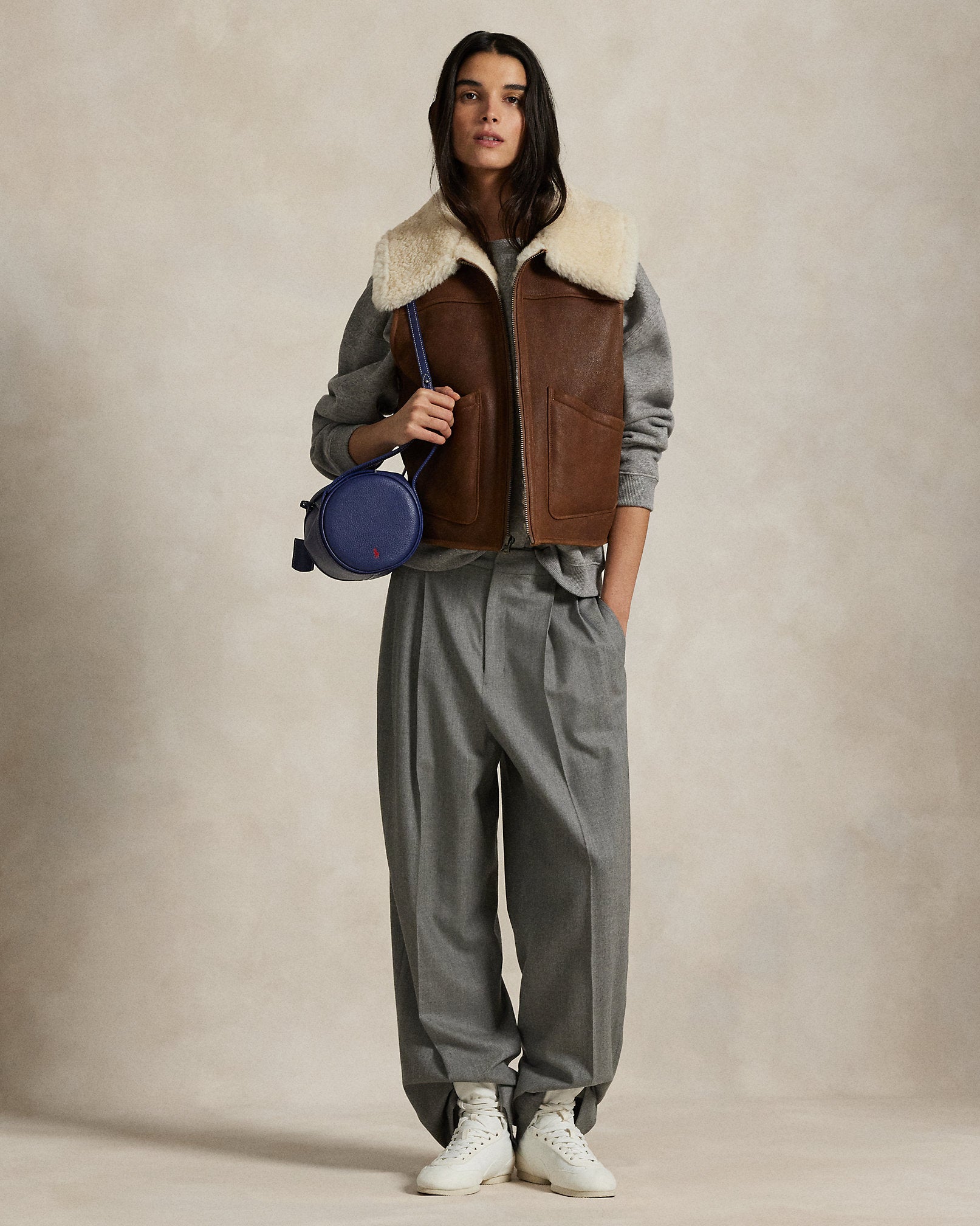Ralph Lauren Shearling FullZip Vest
