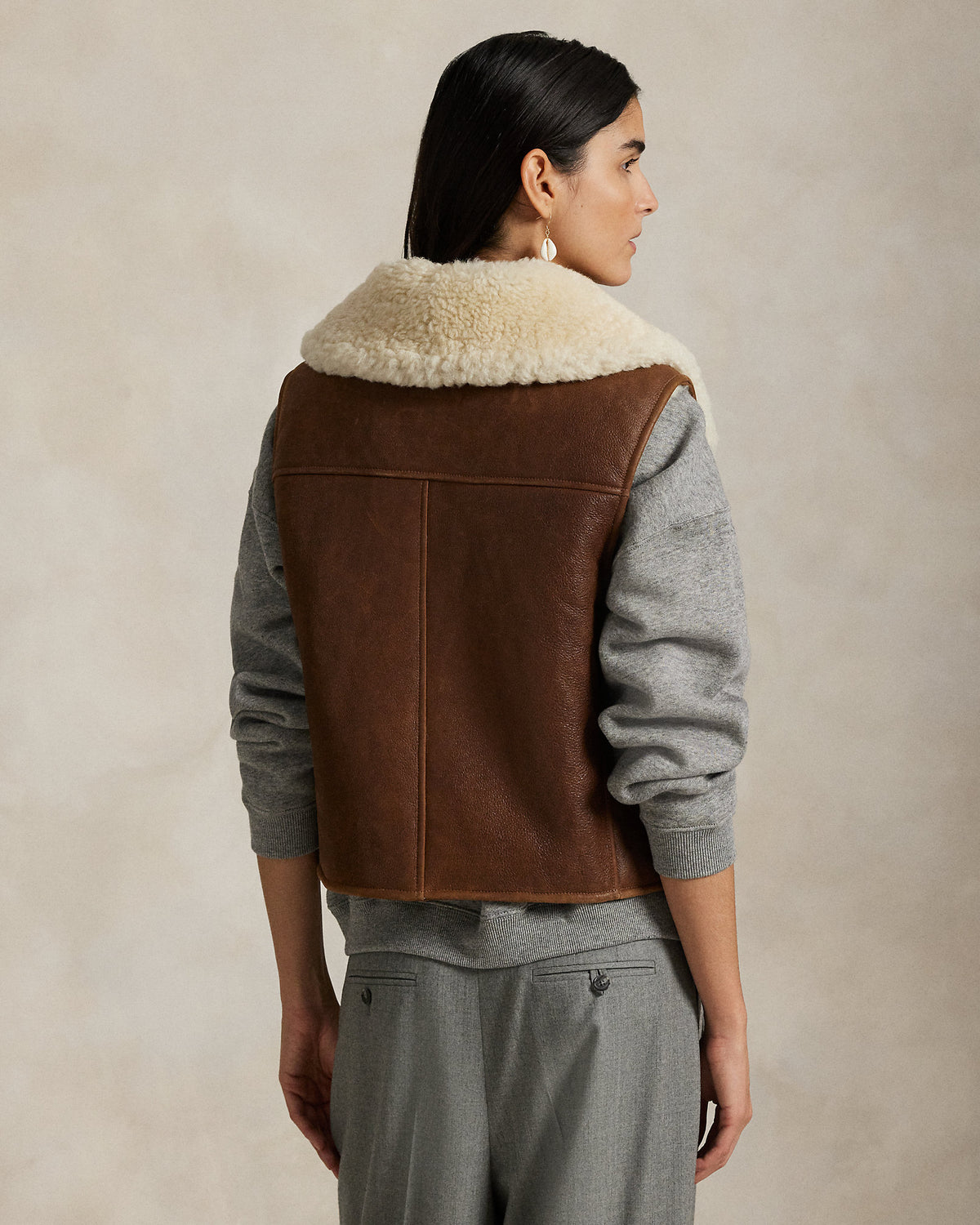 Ralph Lauren Shearling FullZip Vest