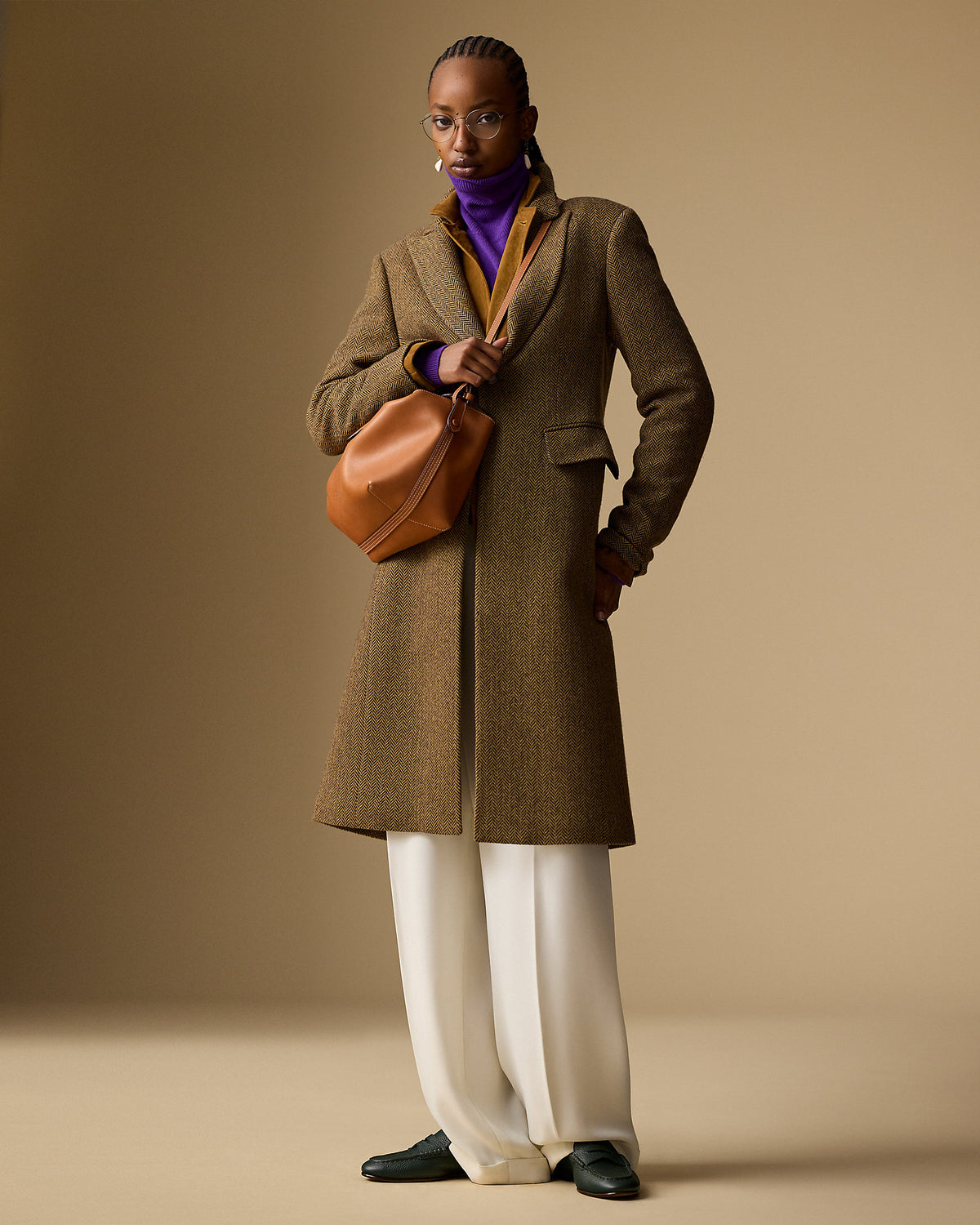 Ralph Lauren WoolBlend Herringbone Coat
