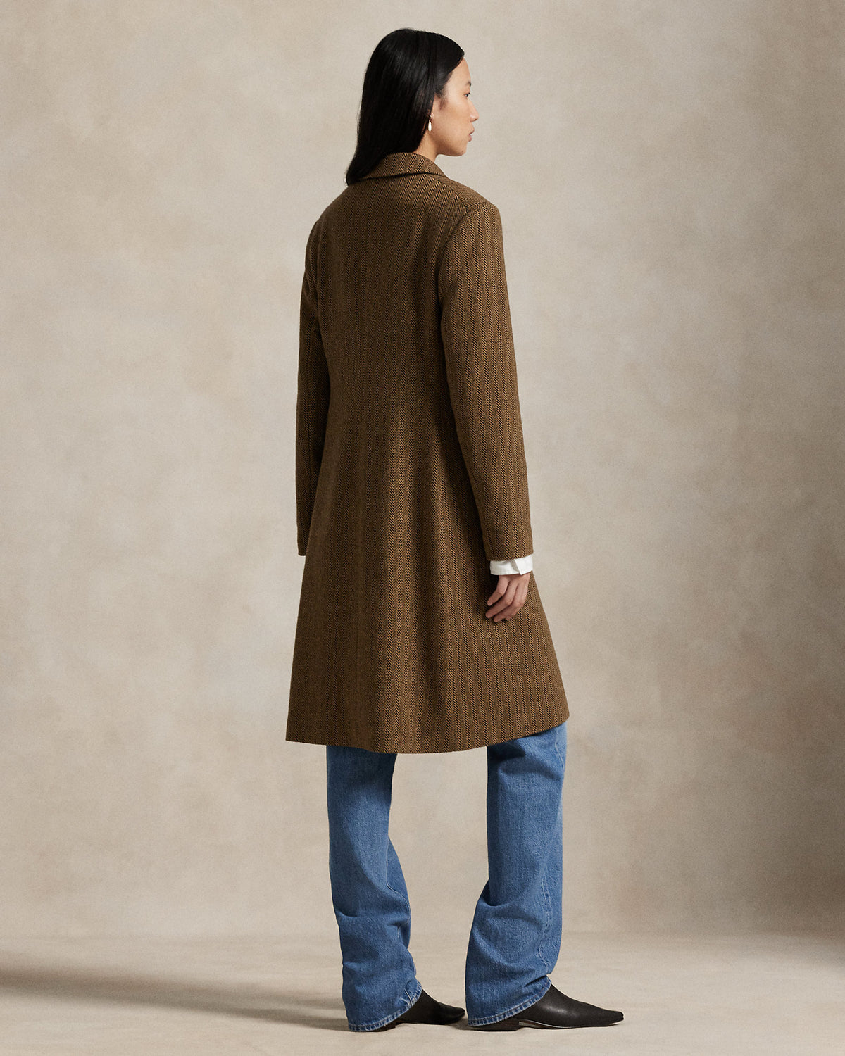 Ralph Lauren WoolBlend Herringbone Coat