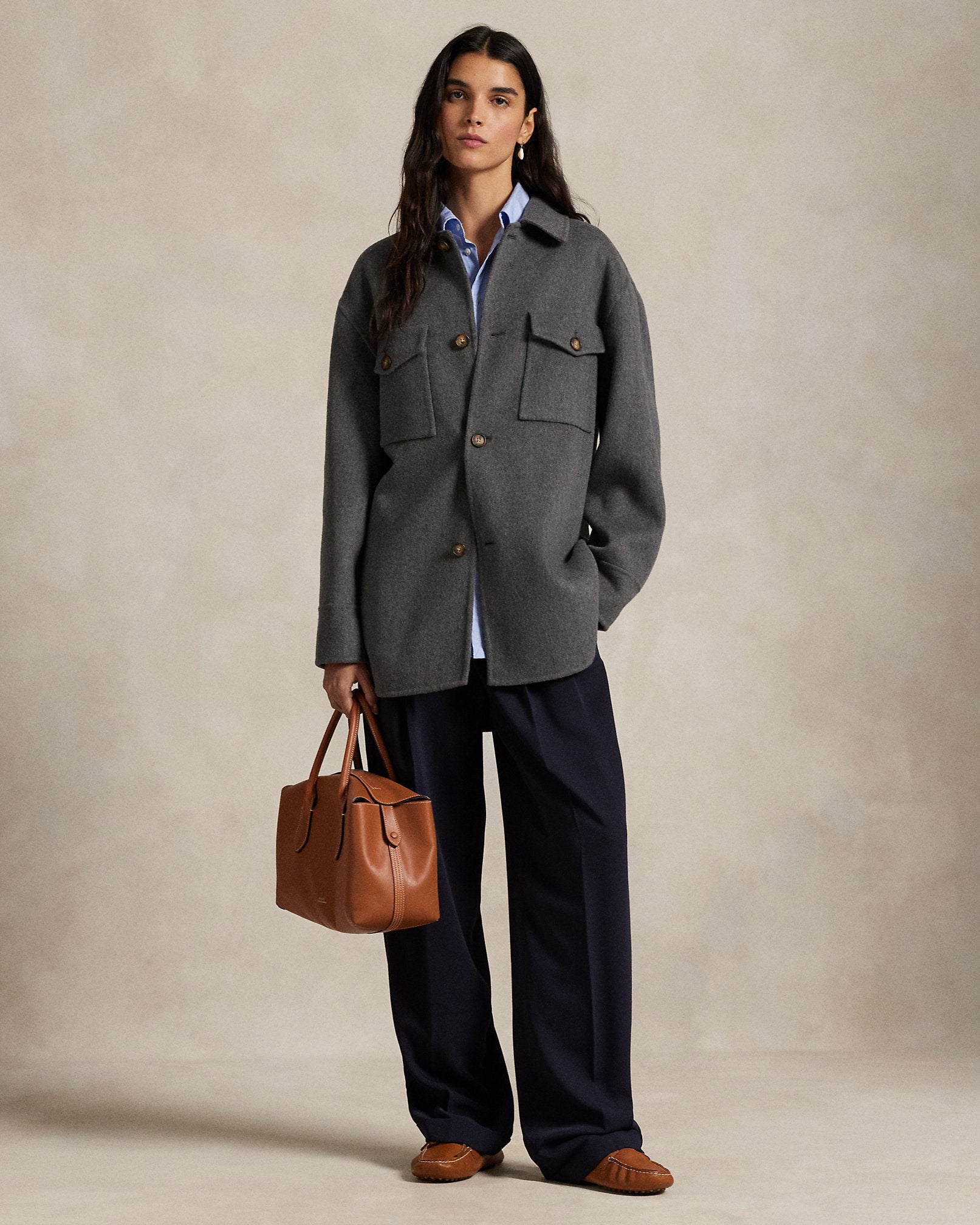 Ralph Lauren DoubleFaced Wool Shirt Jacket