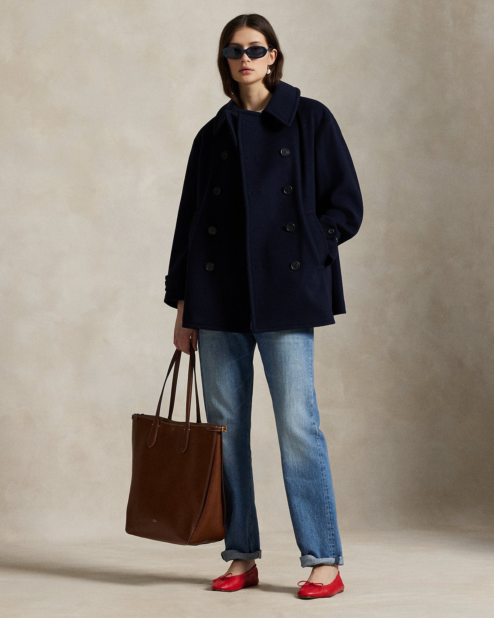 Ralph Lauren Wool Melton Peacoat