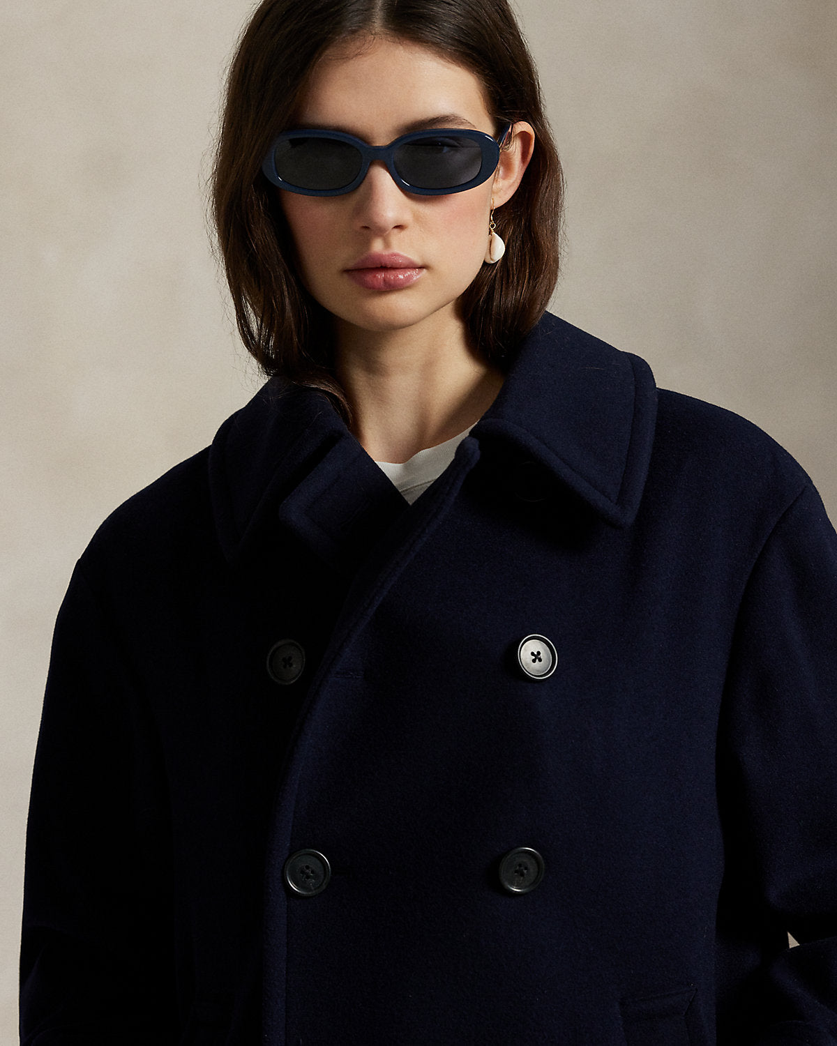 Ralph Lauren Wool Melton Peacoat