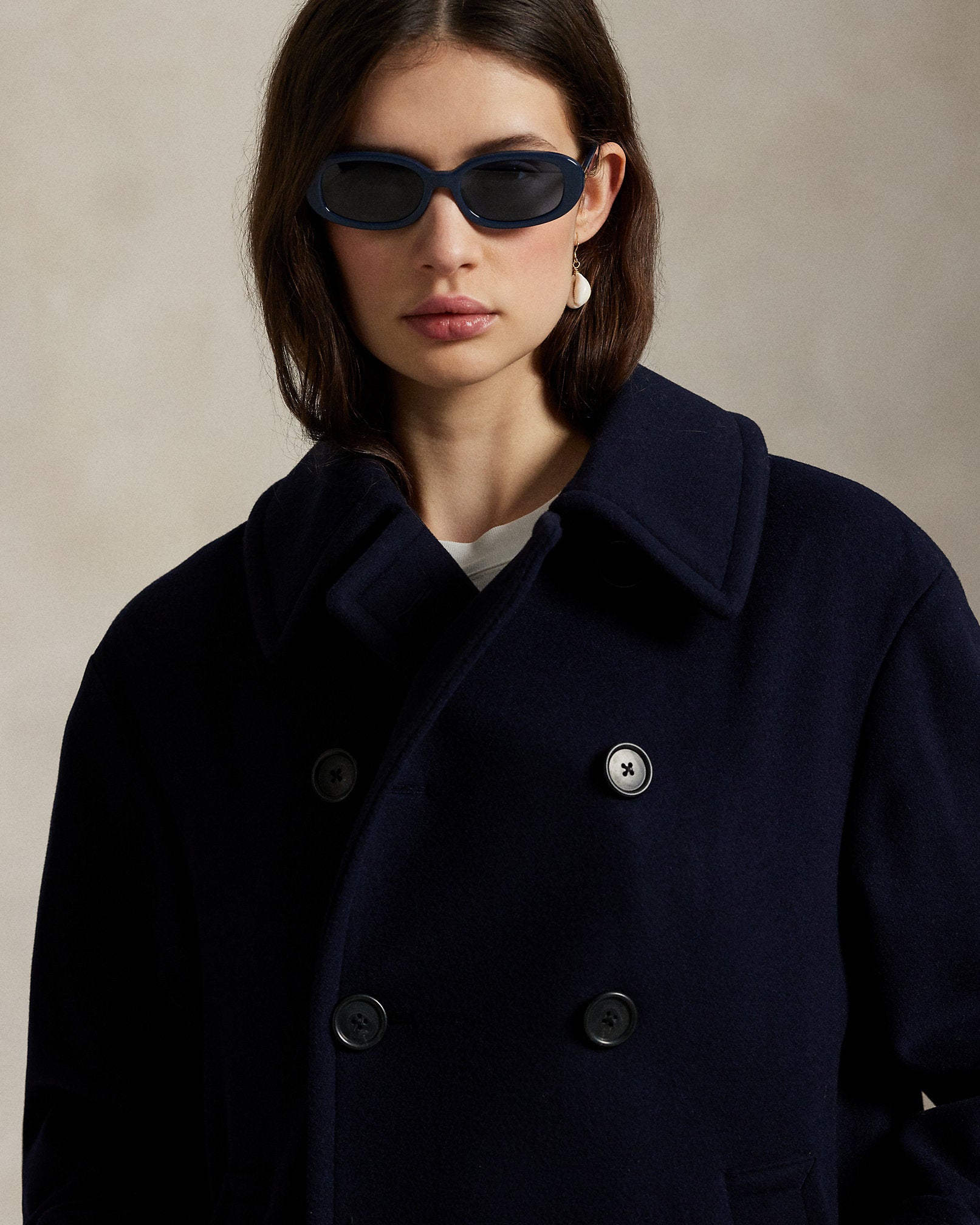 Ralph Lauren Wool Melton Peacoat
