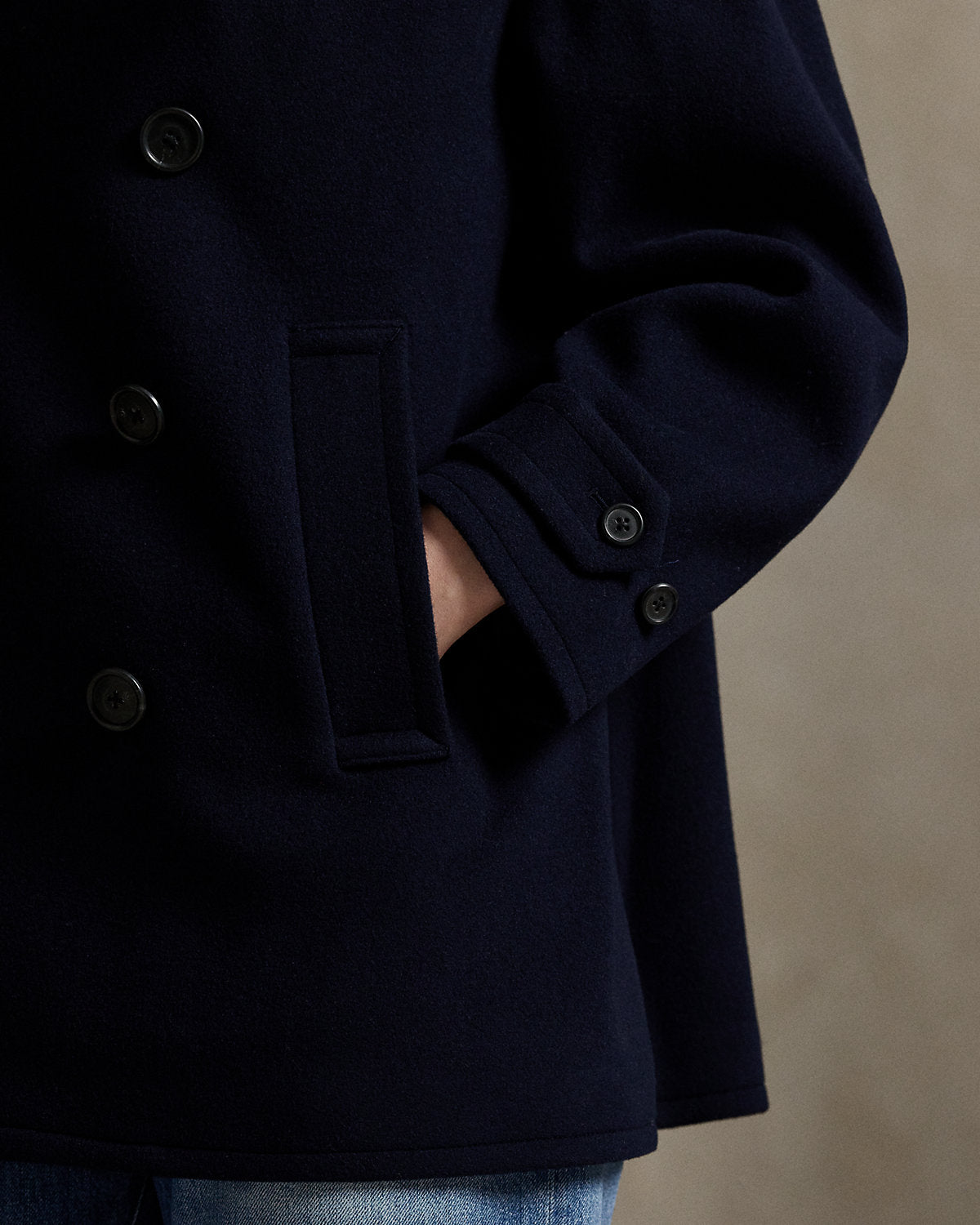 Ralph Lauren Wool Melton Peacoat