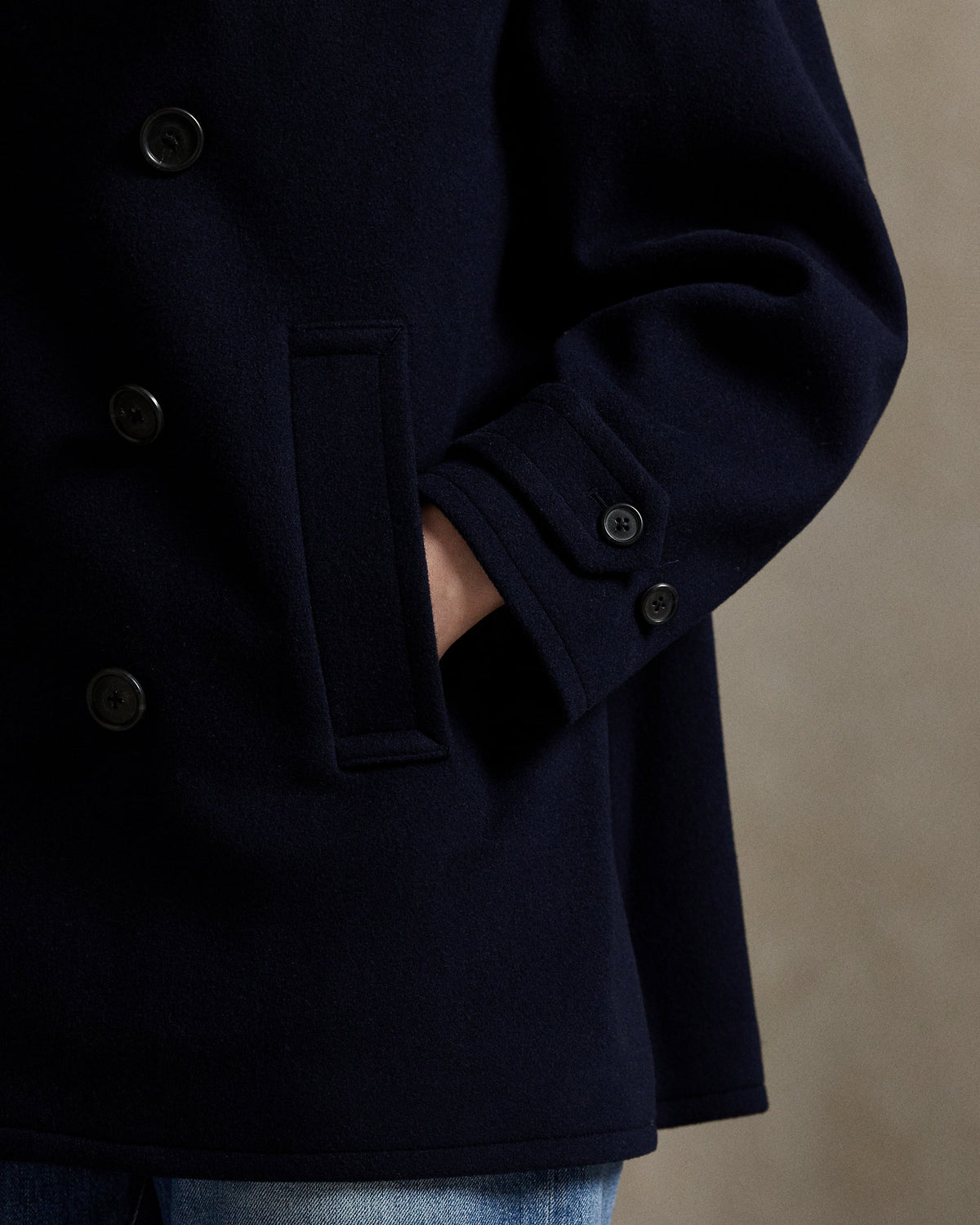 Ralph Lauren Wool Melton Peacoat