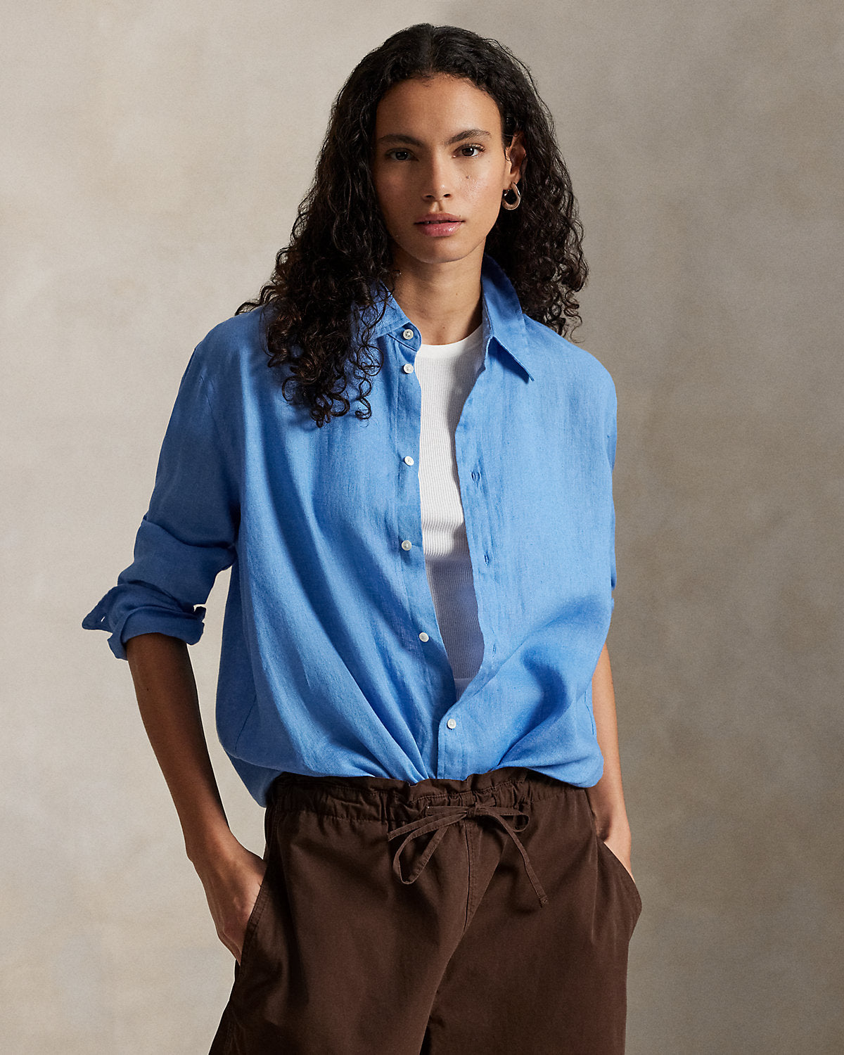 Ralph Lauren Oversize Fit Linen Shirt