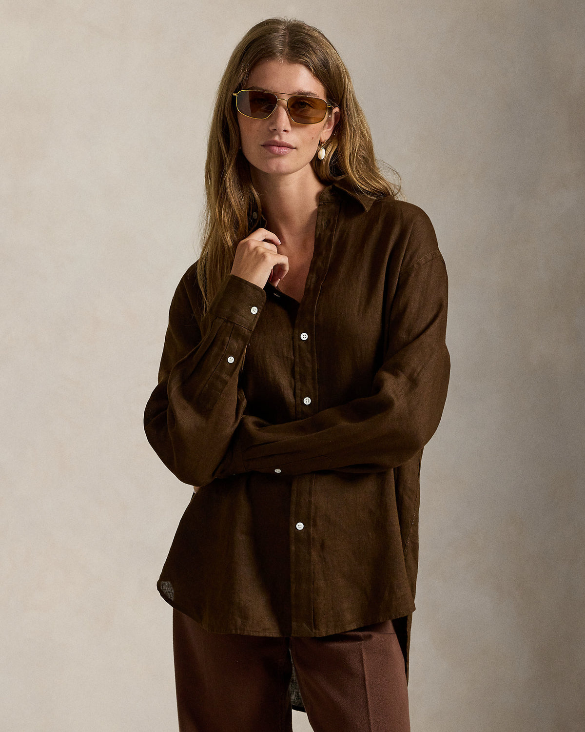 Ralph Lauren Oversize Fit Linen Shirt