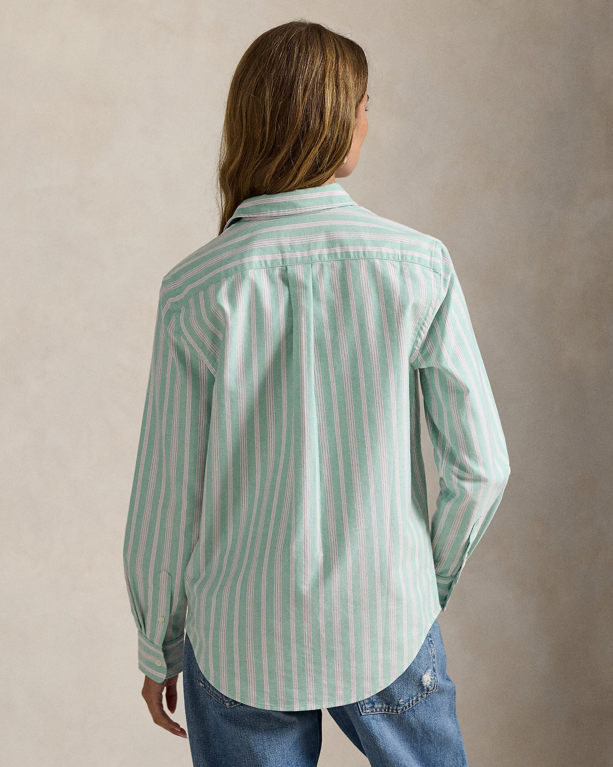 Ralph Lauren Classic Fit Striped Cotton Oxford Shirt