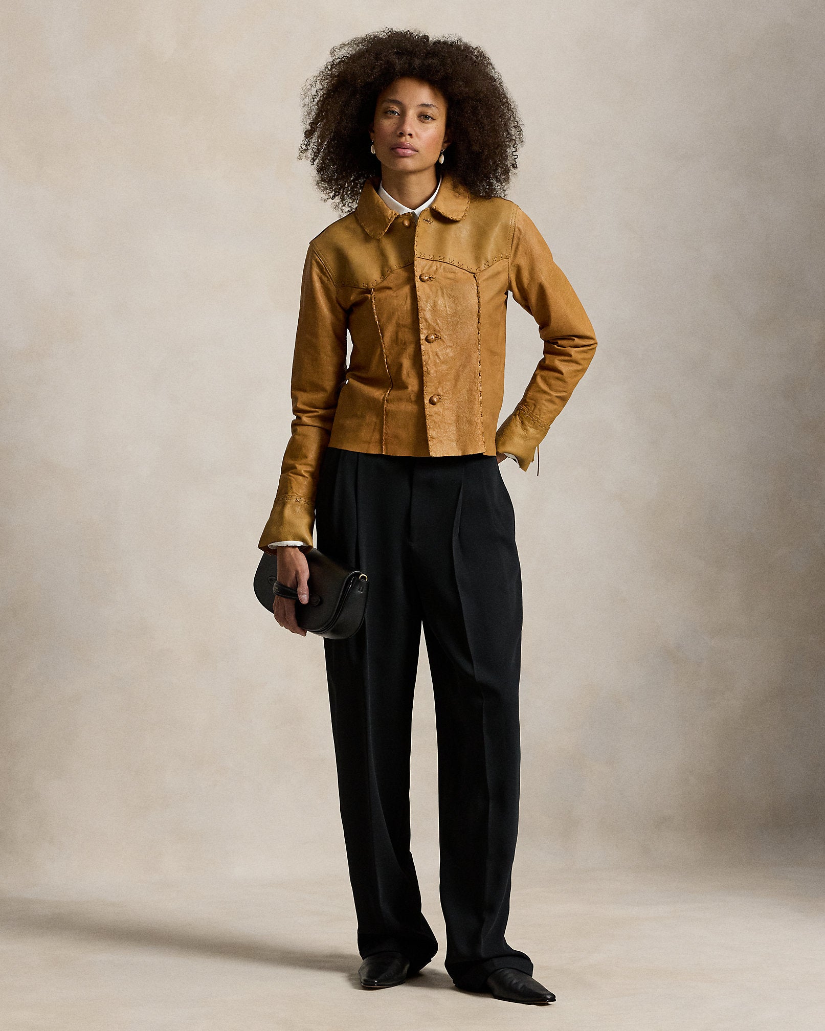 Ralph Lauren Western Leather Shirt Jacket