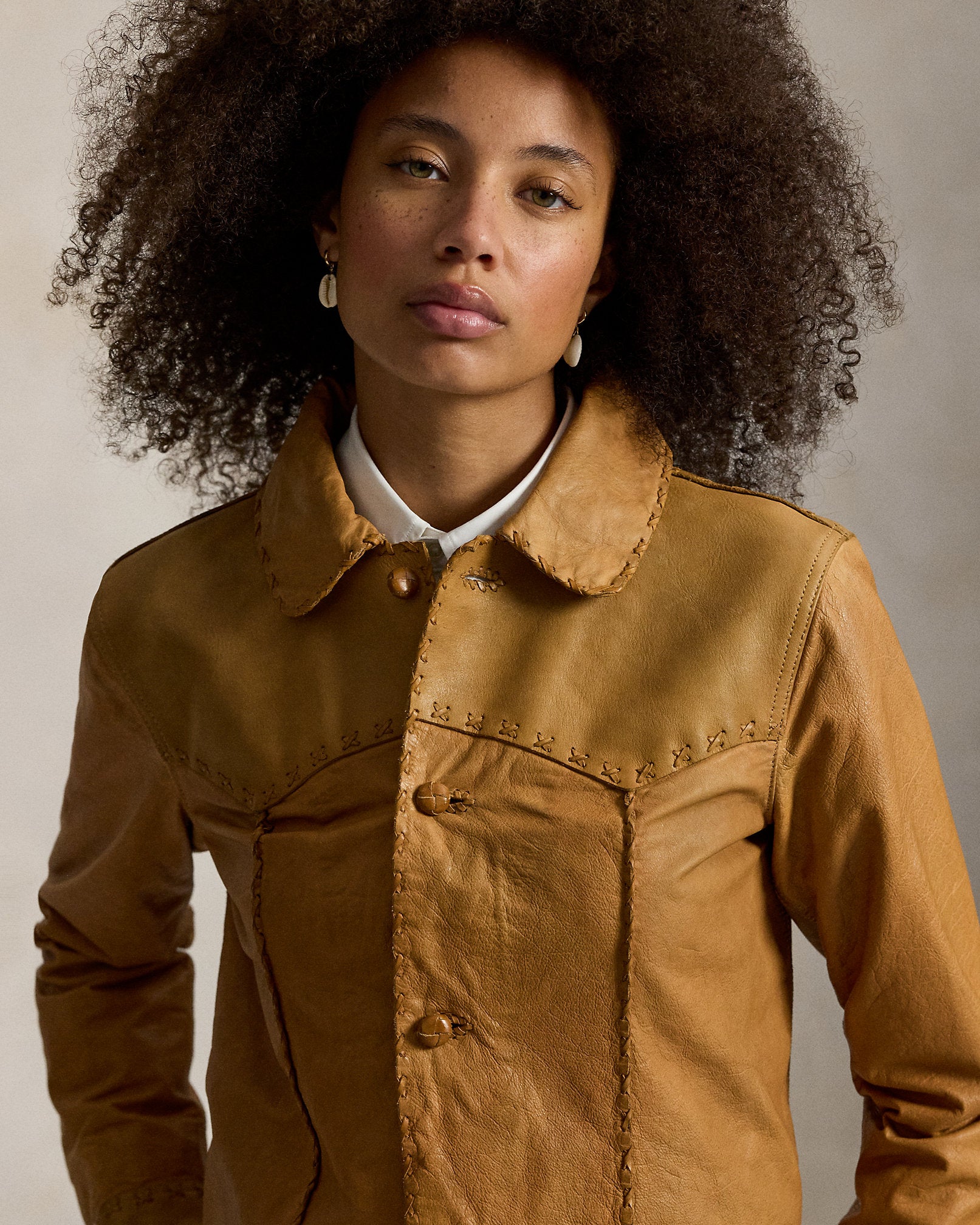 Ralph Lauren Western Leather Shirt Jacket