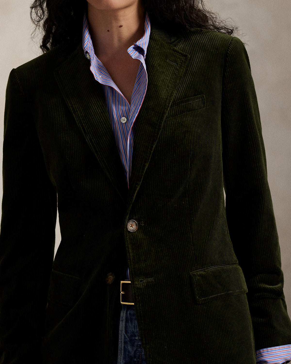 Ralph Lauren SingleBreasted Corduroy Blazer