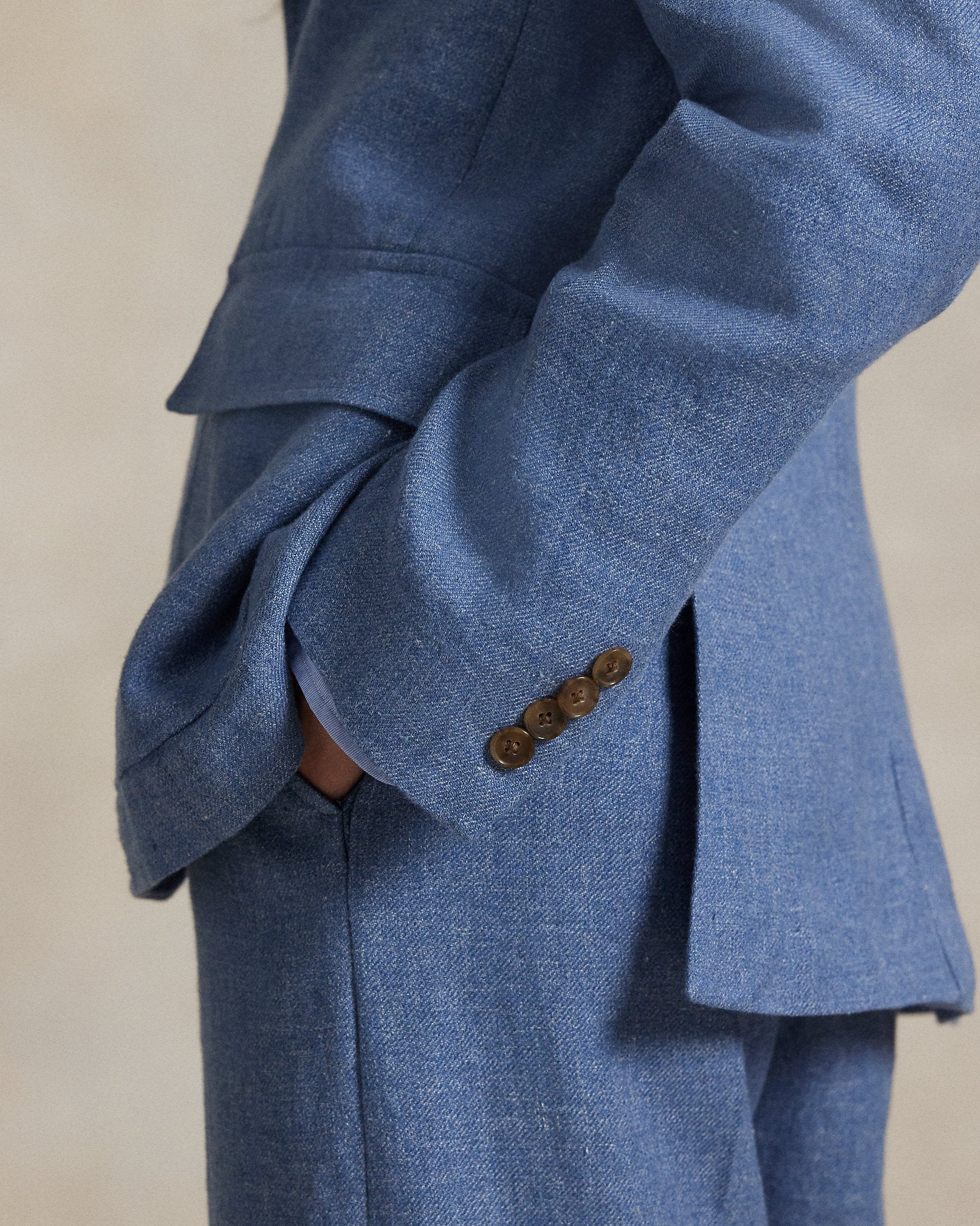 Ralph Lauren SingleBreasted LinenCotton Blazer