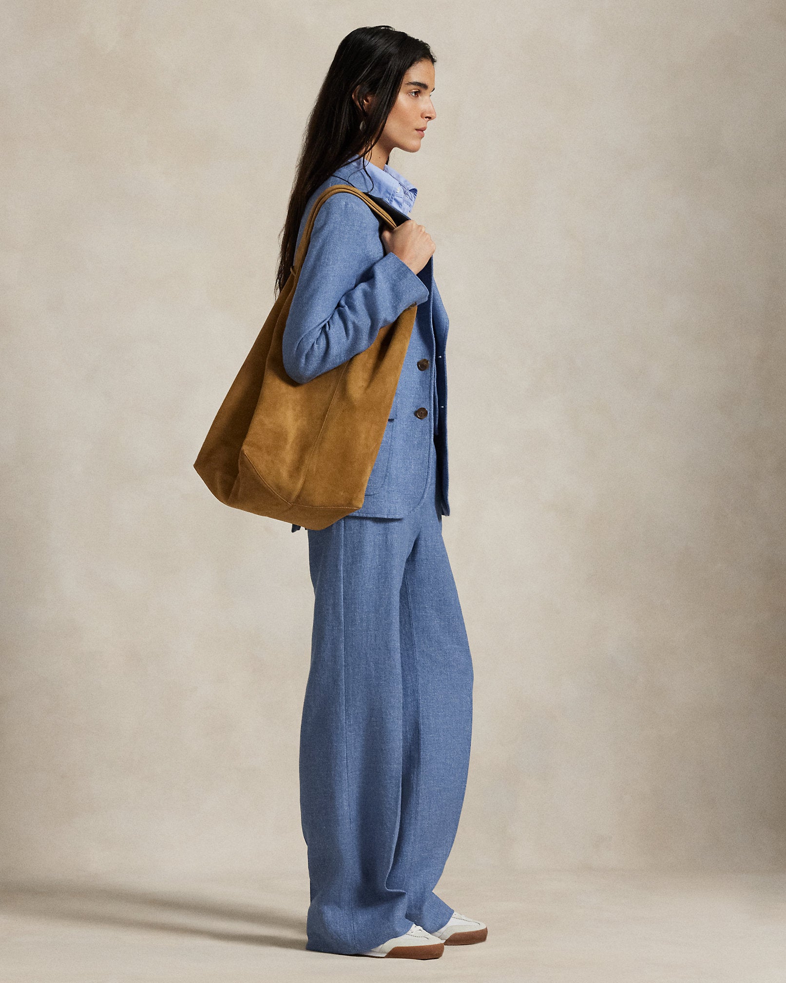 Ralph Lauren LinenCotton Twill WideLeg Pant