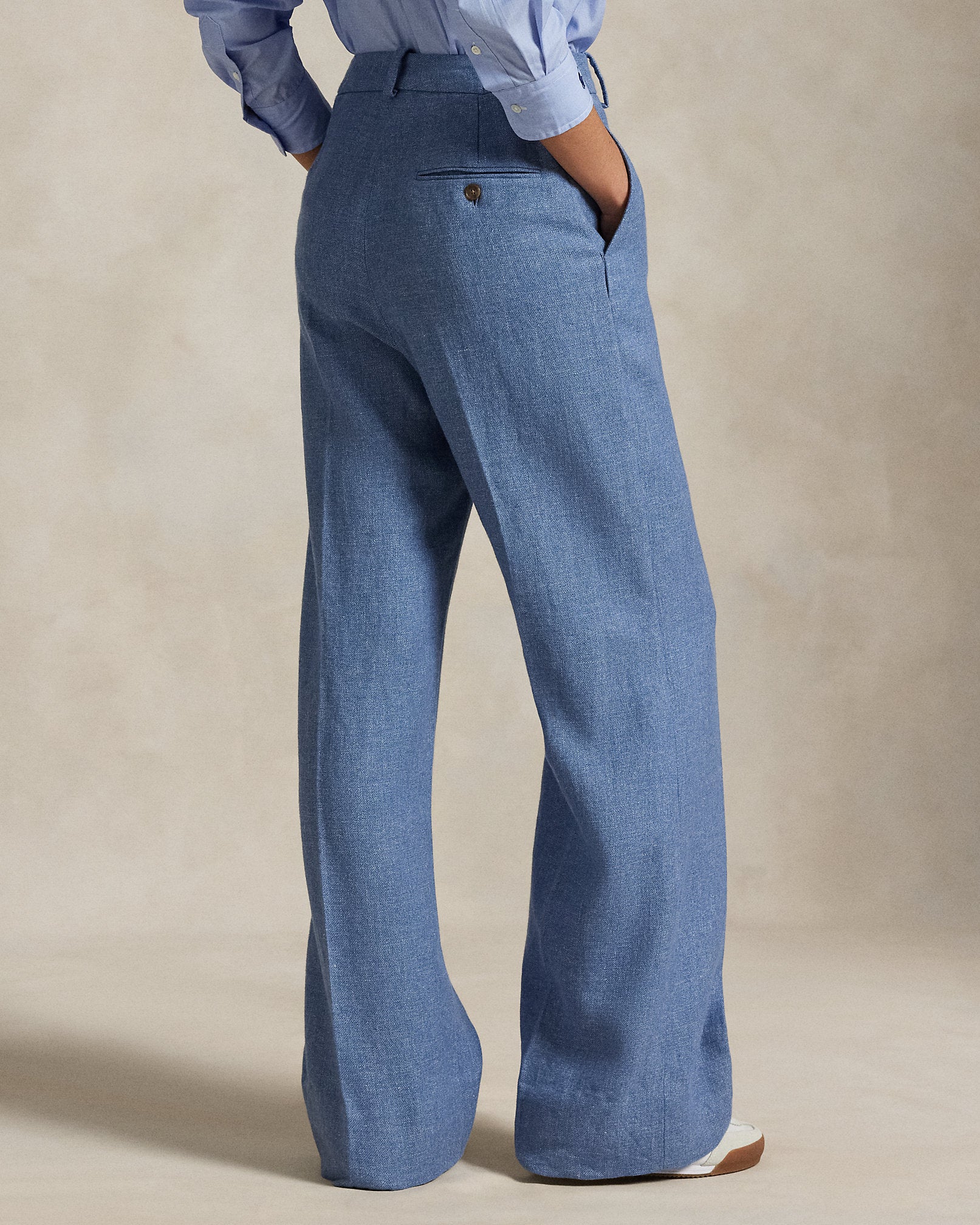 Ralph Lauren LinenCotton Twill WideLeg Pant