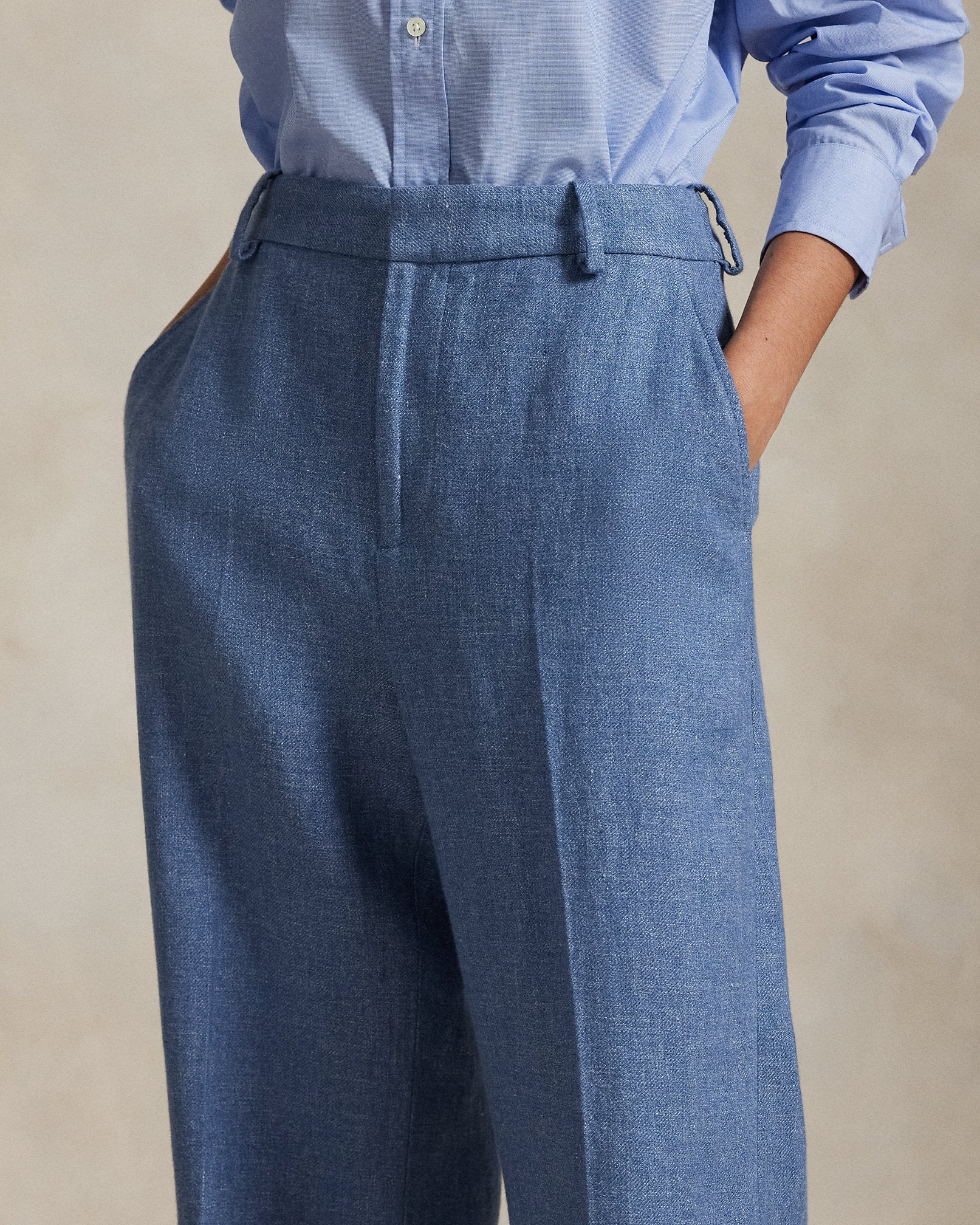 Ralph Lauren LinenCotton Twill WideLeg Pant
