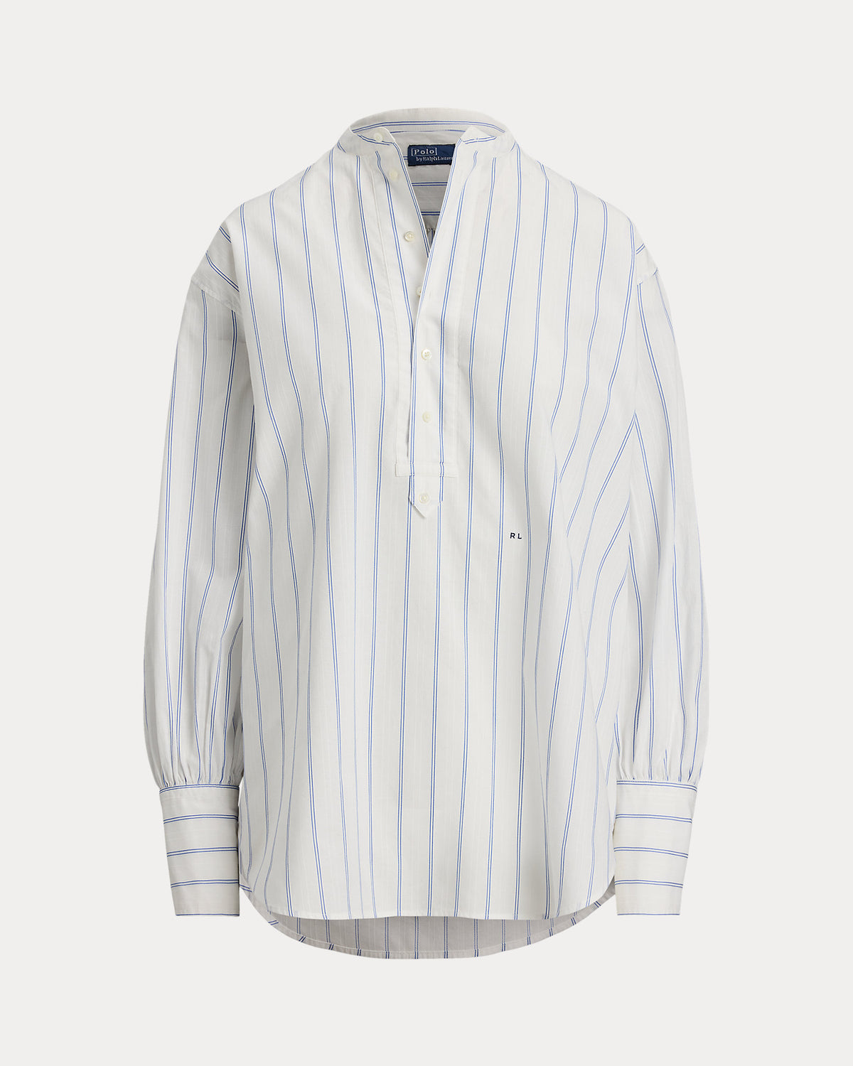 Ralph Lauren Striped Cotton Dobby Top