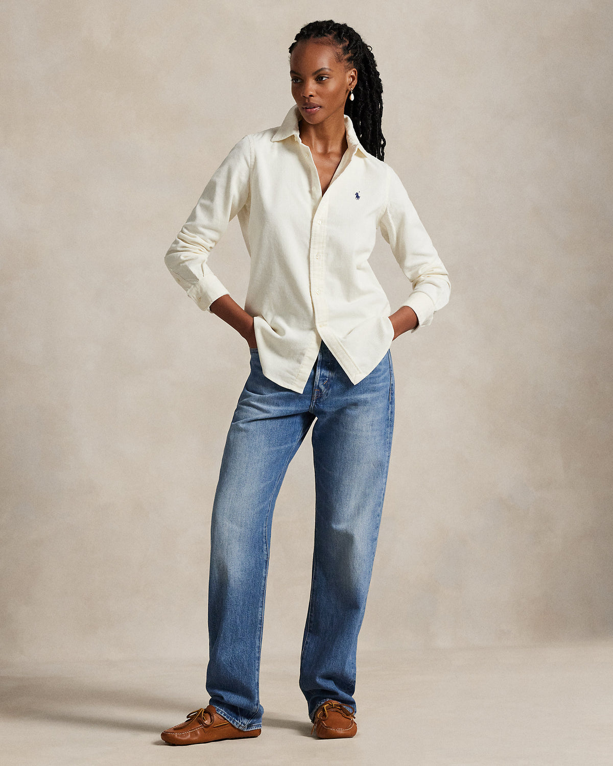 Ralph Lauren Stretch Slim Fit Cotton Corduroy Shirt