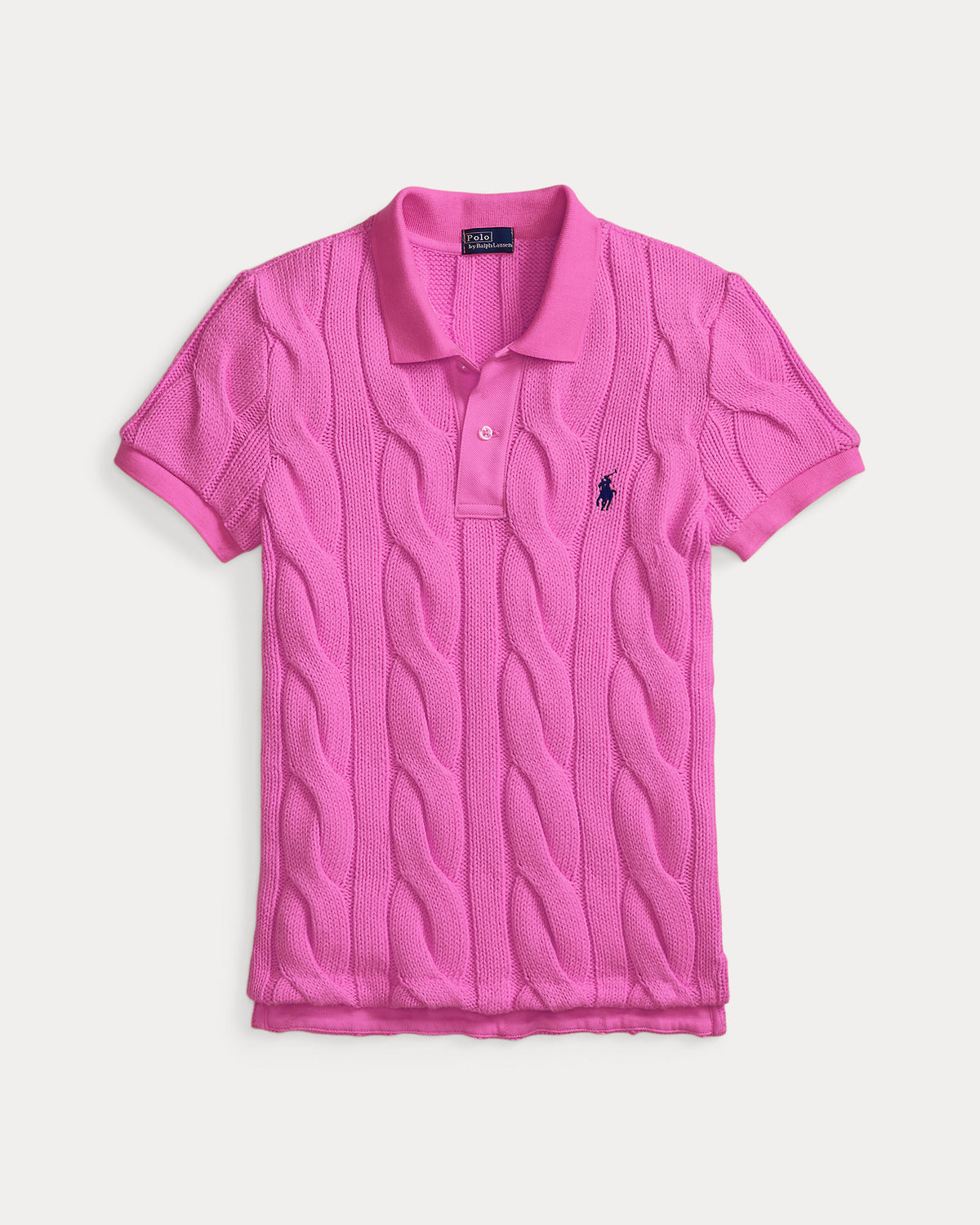 Ralph Lauren CableKnit Cotton Polo Shirt